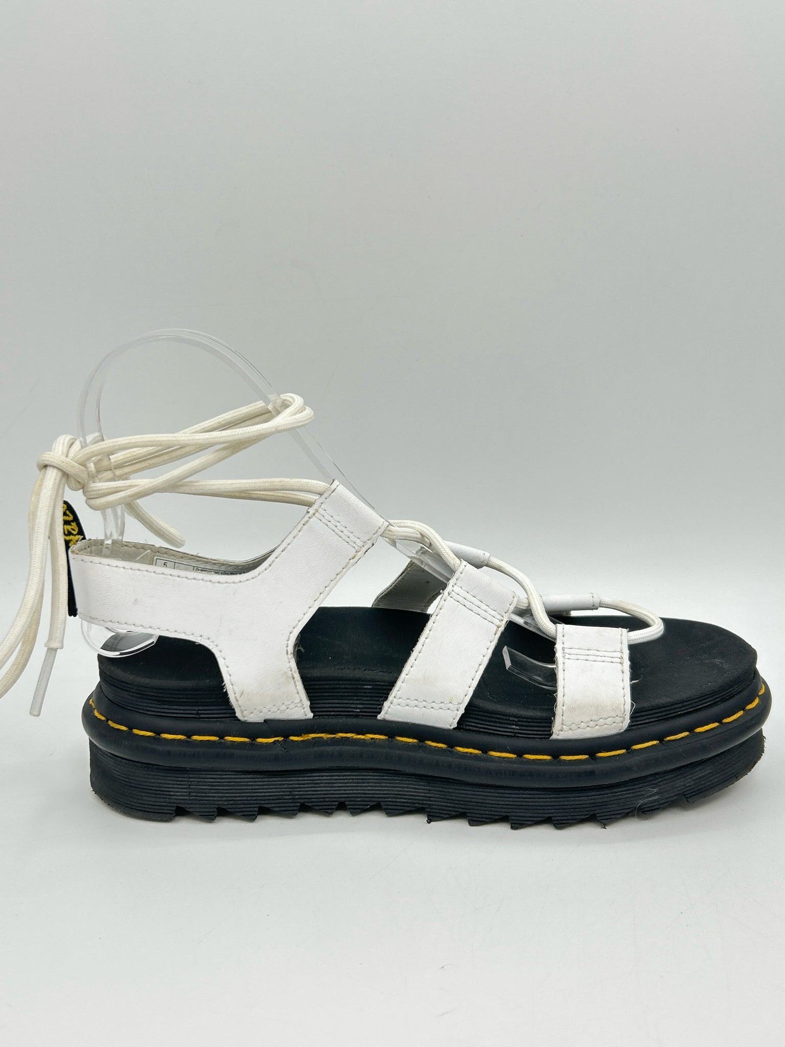 DR. MARTENS Size 7 White and black Women Sandal
