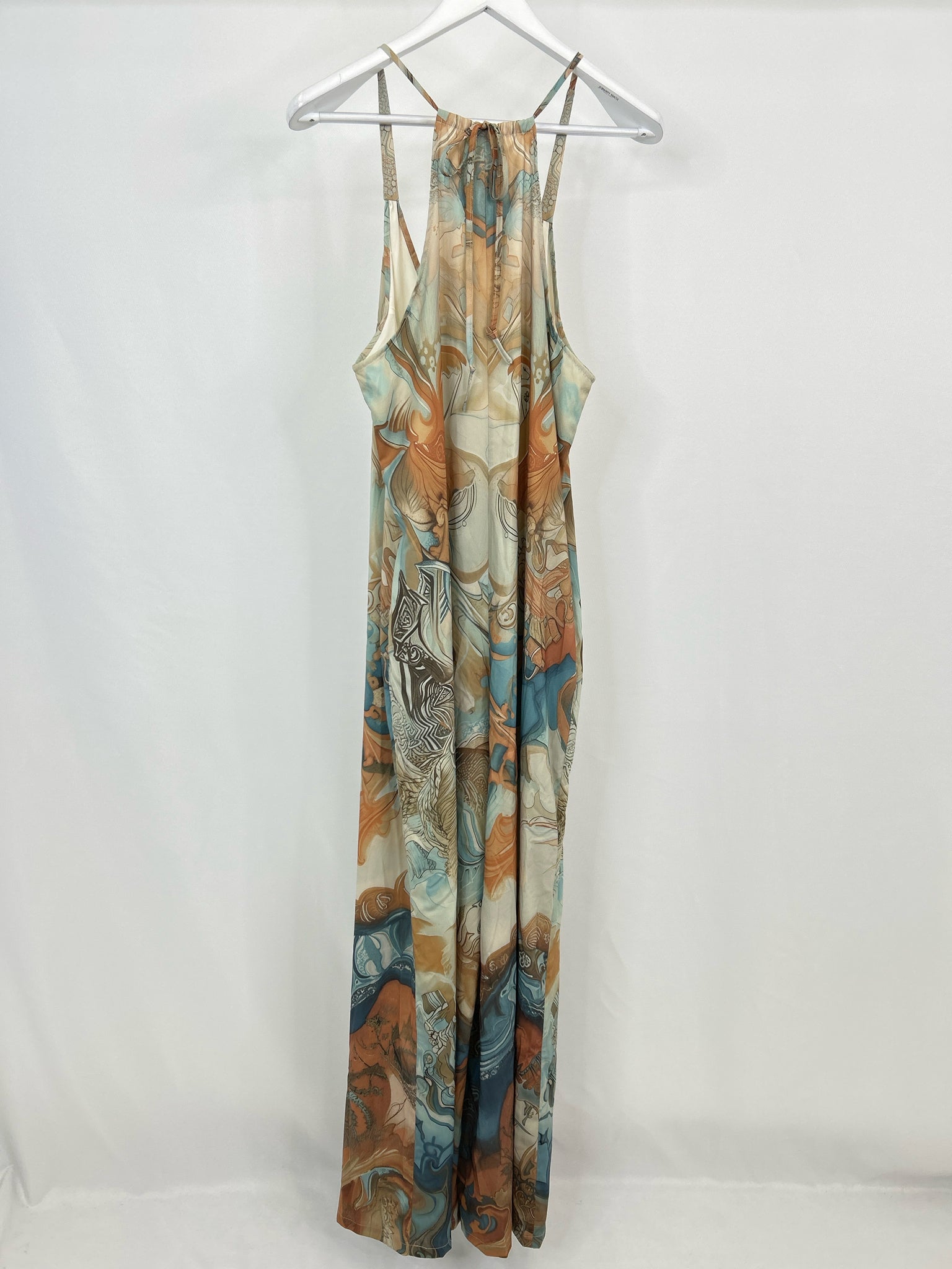 Oyrosy Size M TEAL AND BROWN Women Jumpsuit