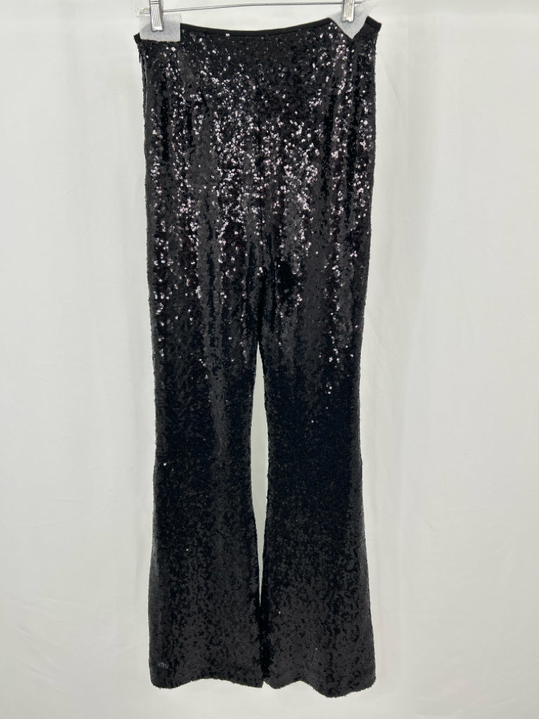 ANTHROPOLOGIE Women Size 4 Black Sequin Pants