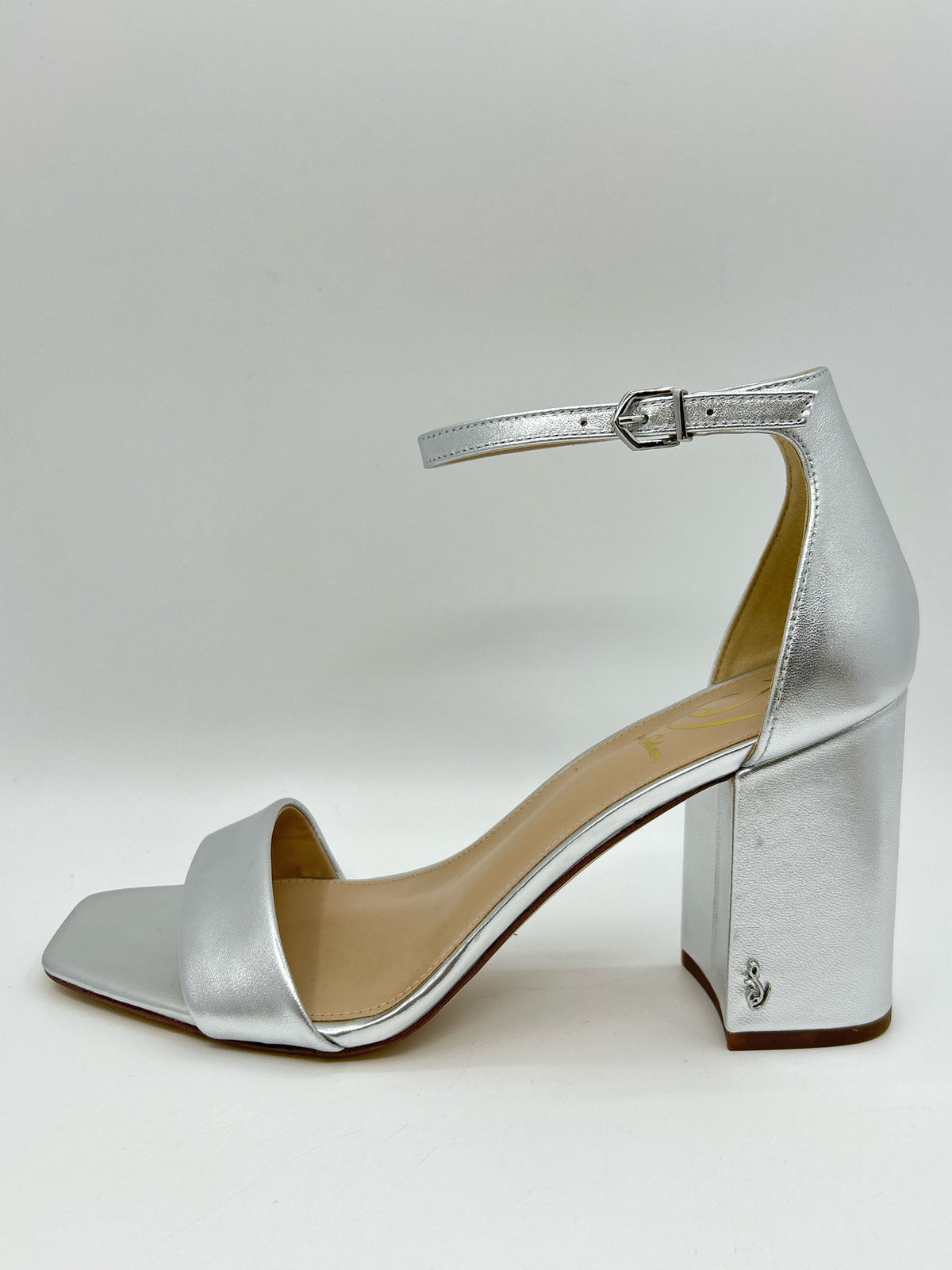 SAM EDELMAN Size 10 Silver Metallic Women Sandal