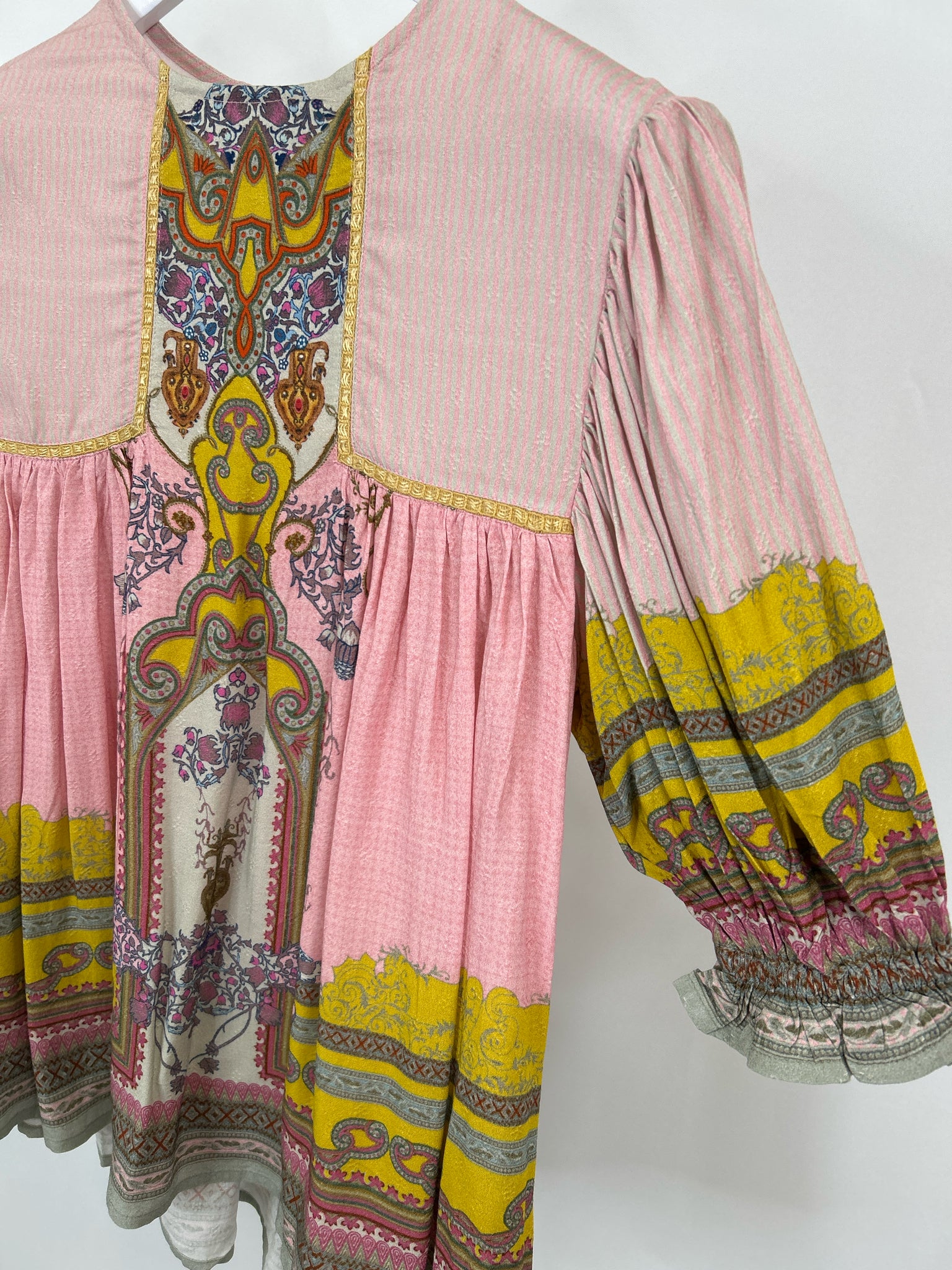 BL^NK LONDON Size M Pink and Yellow Women Top