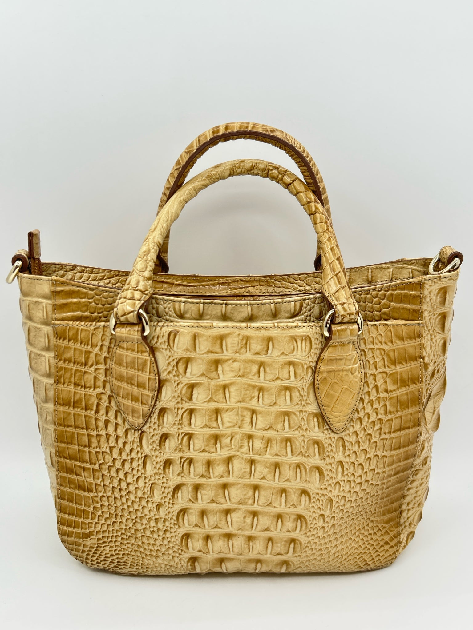 BRAHMIN Beige and Tan Women Purse