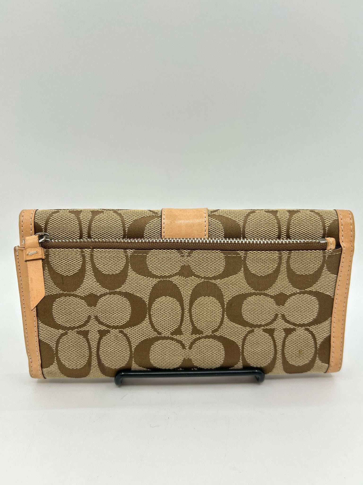 COACH Brown Print Women Wallet