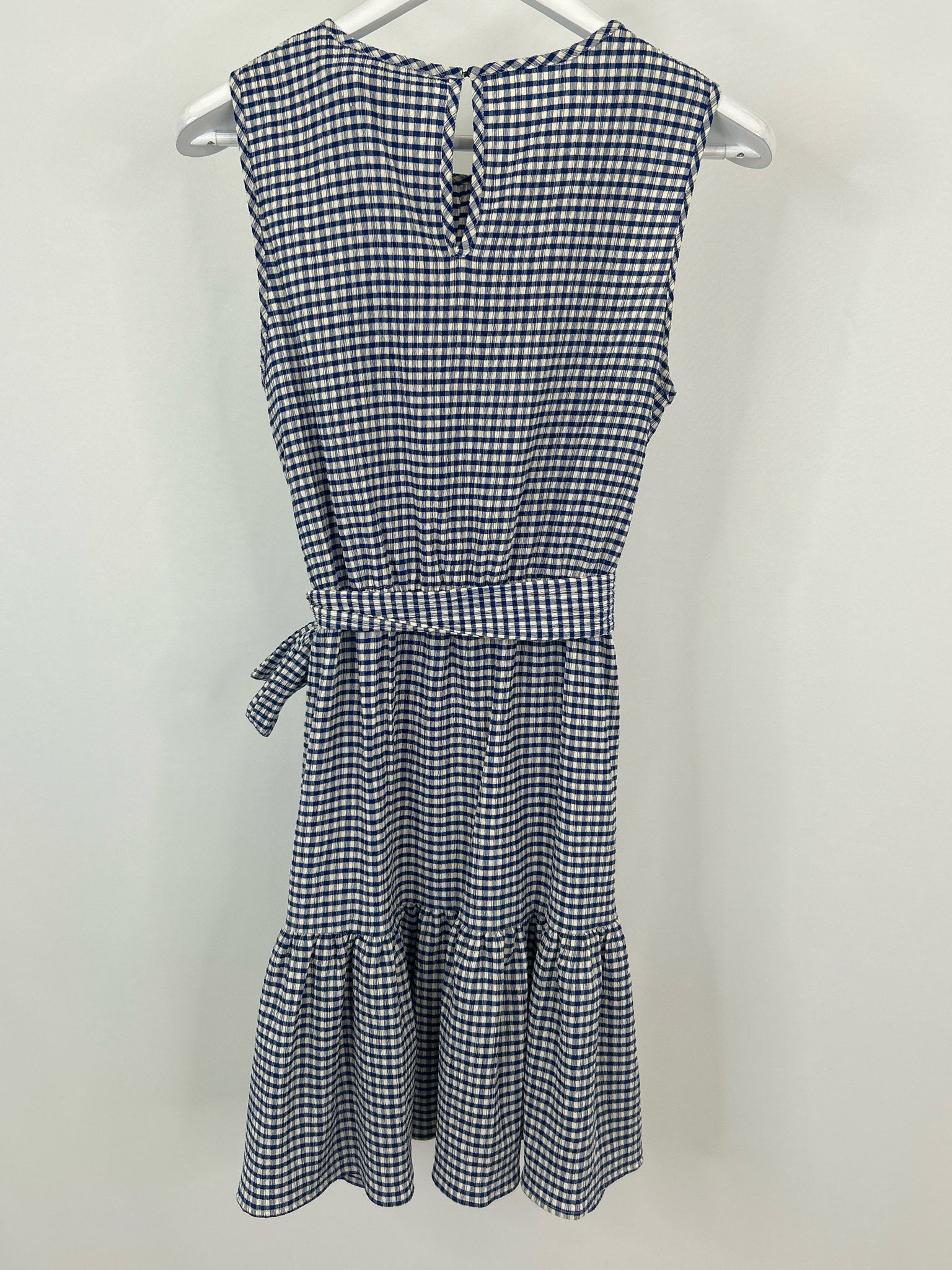 ANNE KLEIN Size 6 Blue and Ivory Women Dress