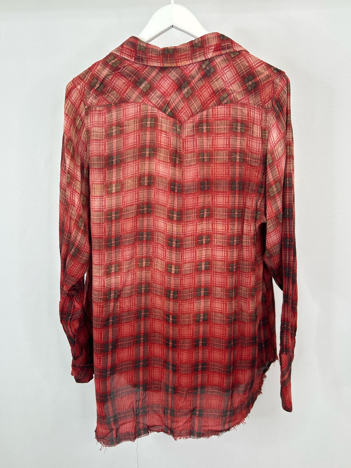 FP ONE Size M Red & Black Women Shirt