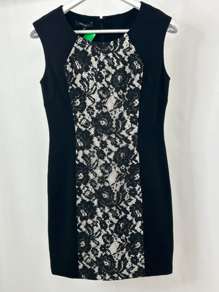 LAFAYETTE 148 Size 2 Black Print Dress