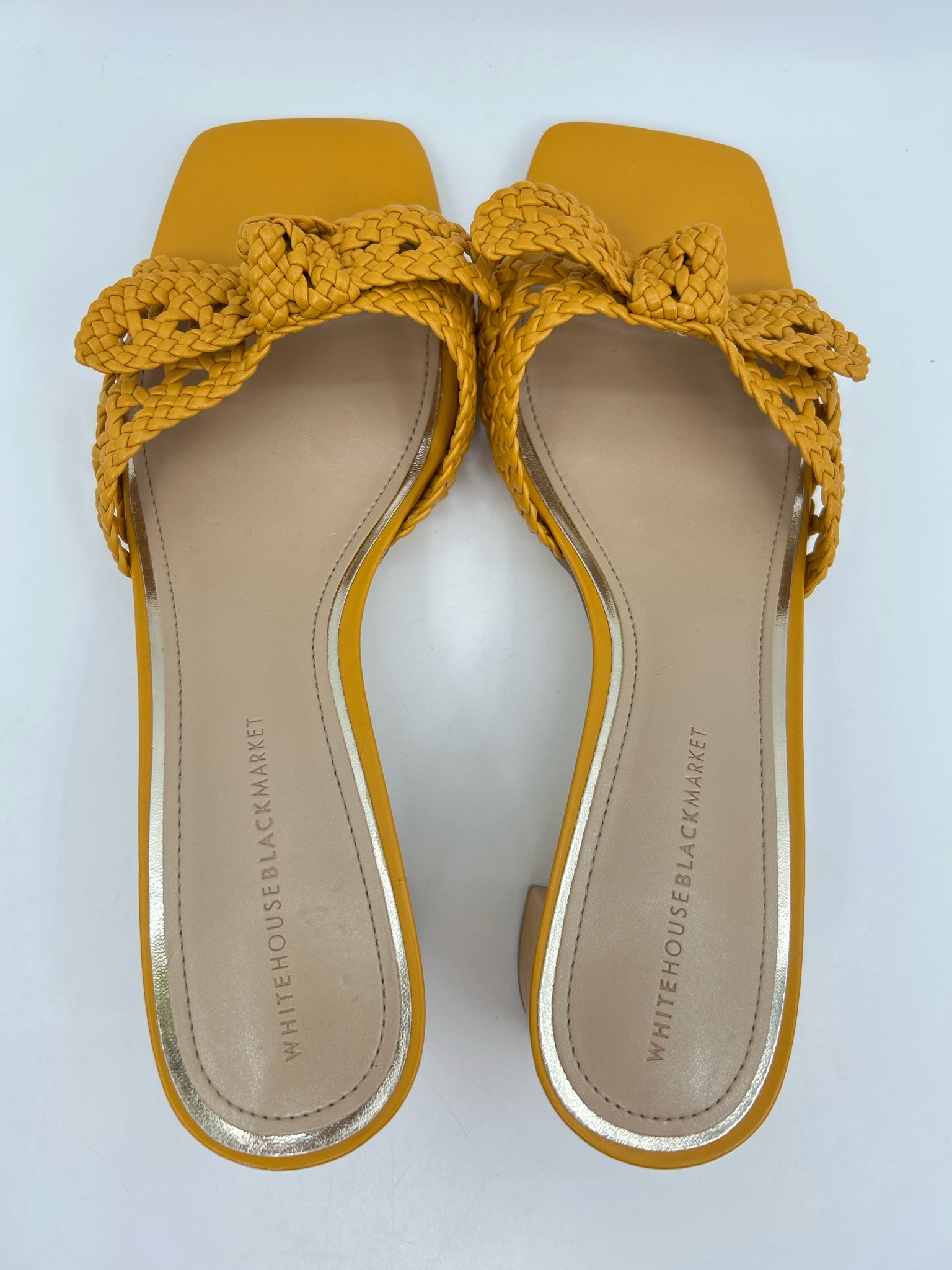 White House Black Market Size 9.5M Yellow Women Sandal