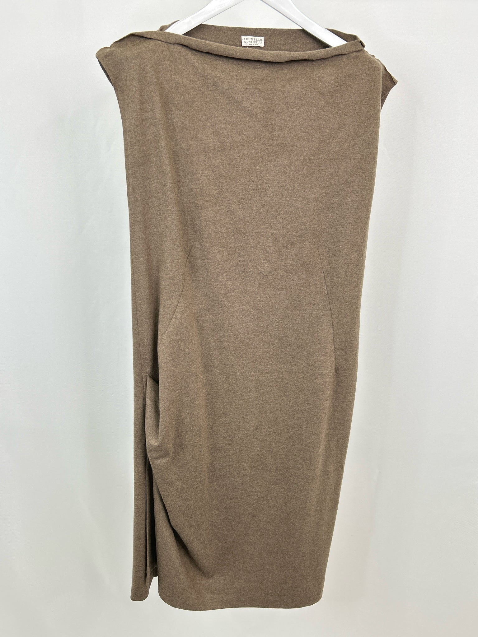 BRUNELLO CUCINELLI Size 48/12 HEATHER BROWN Women Dress