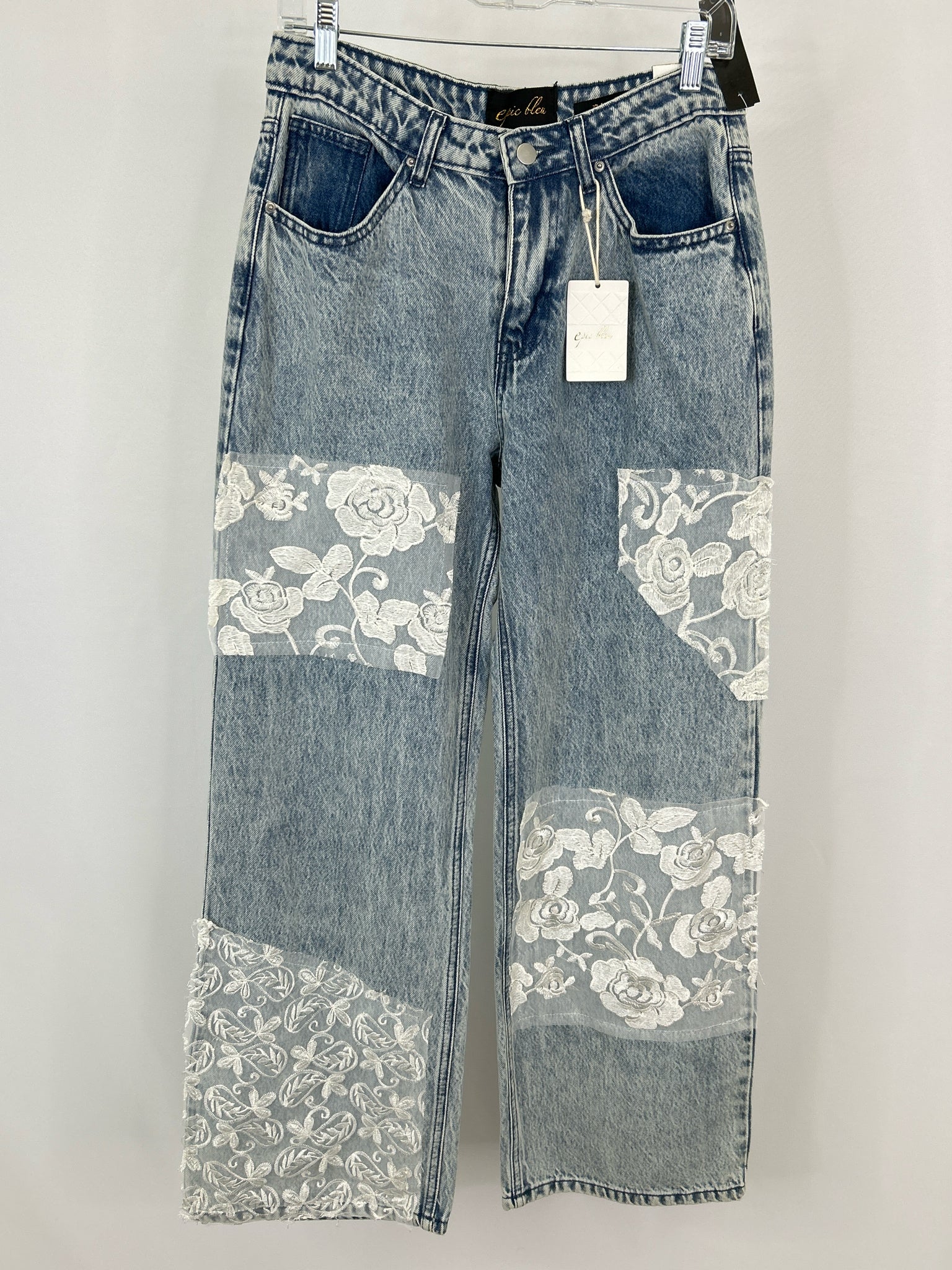 EPIC BLEU NWT Size 6 BLUE DENIM Women jeans