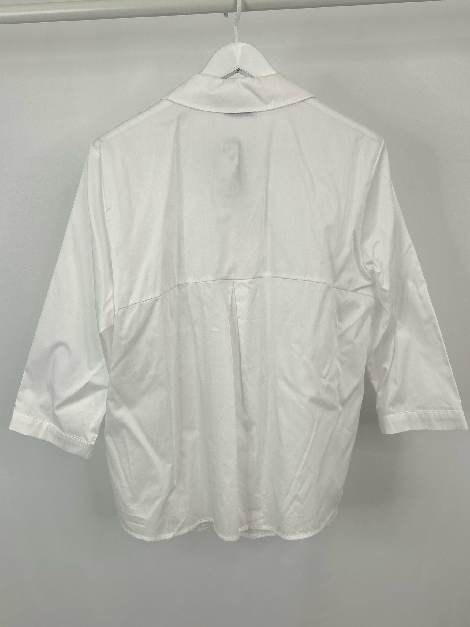 Harshman Size 1X White Women Blouse