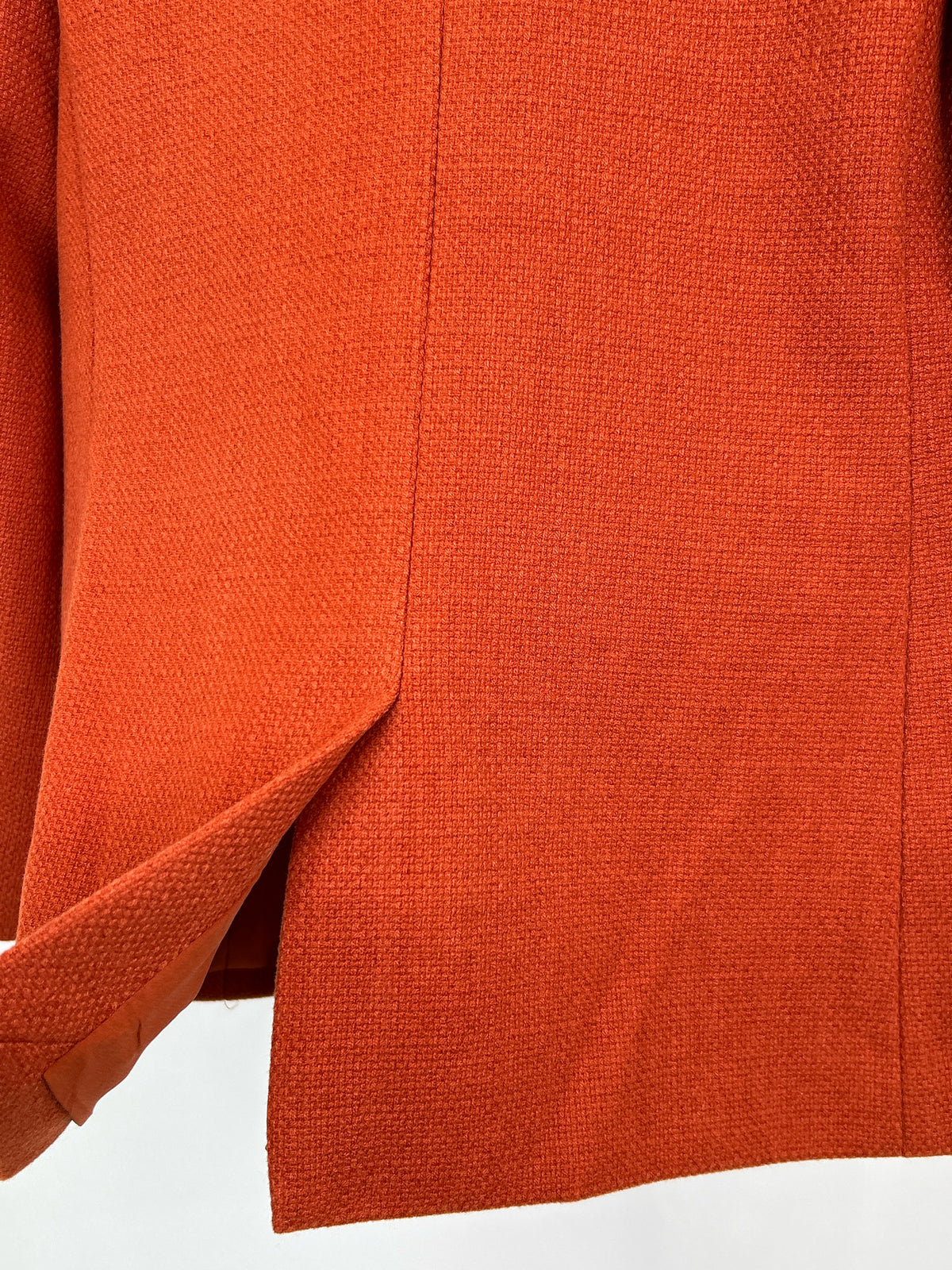 ANN TAYLOR Size 10P Burnt Orange Women Blazer