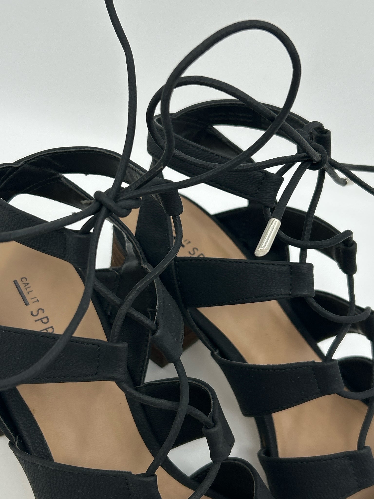 CALL IT SPRING Size 8.5 Black Women Sandal