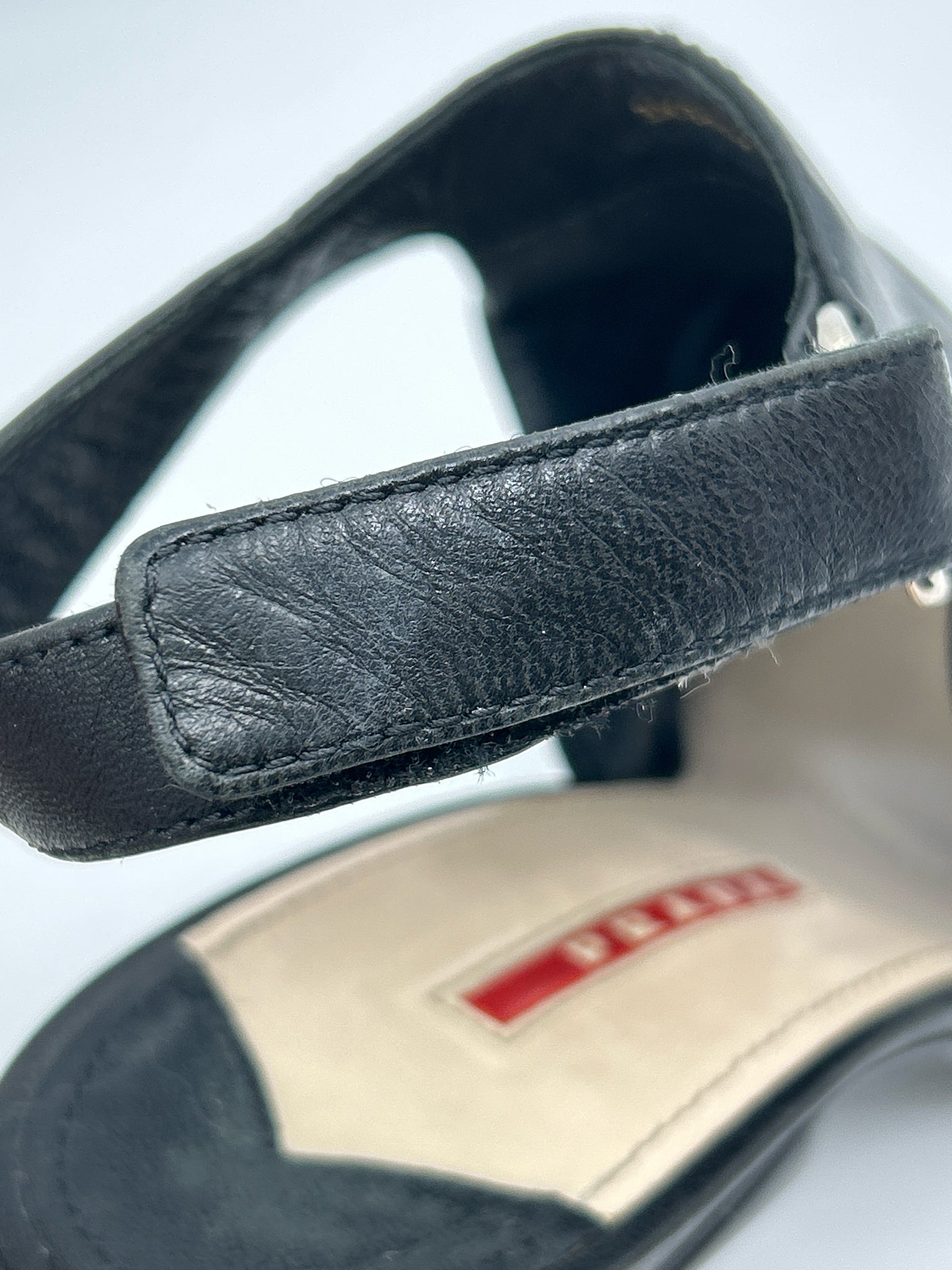 PRADA Size 37 Black Women Sandal