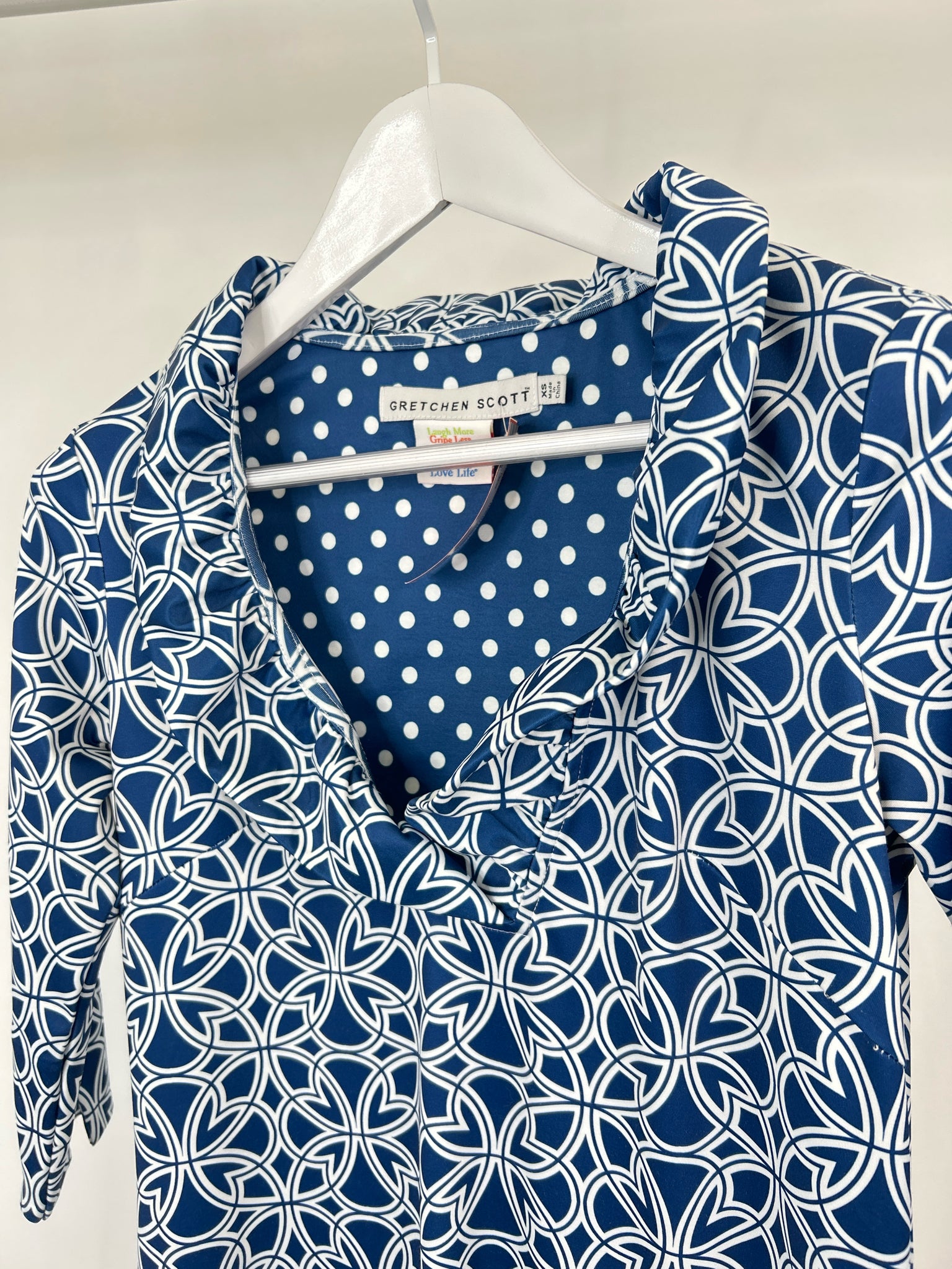 GRETCHEN SCOTT Size XS blue and white Women Dress