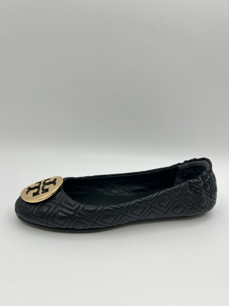 TORY BURCH Women Size 7M Black Quilted Flats