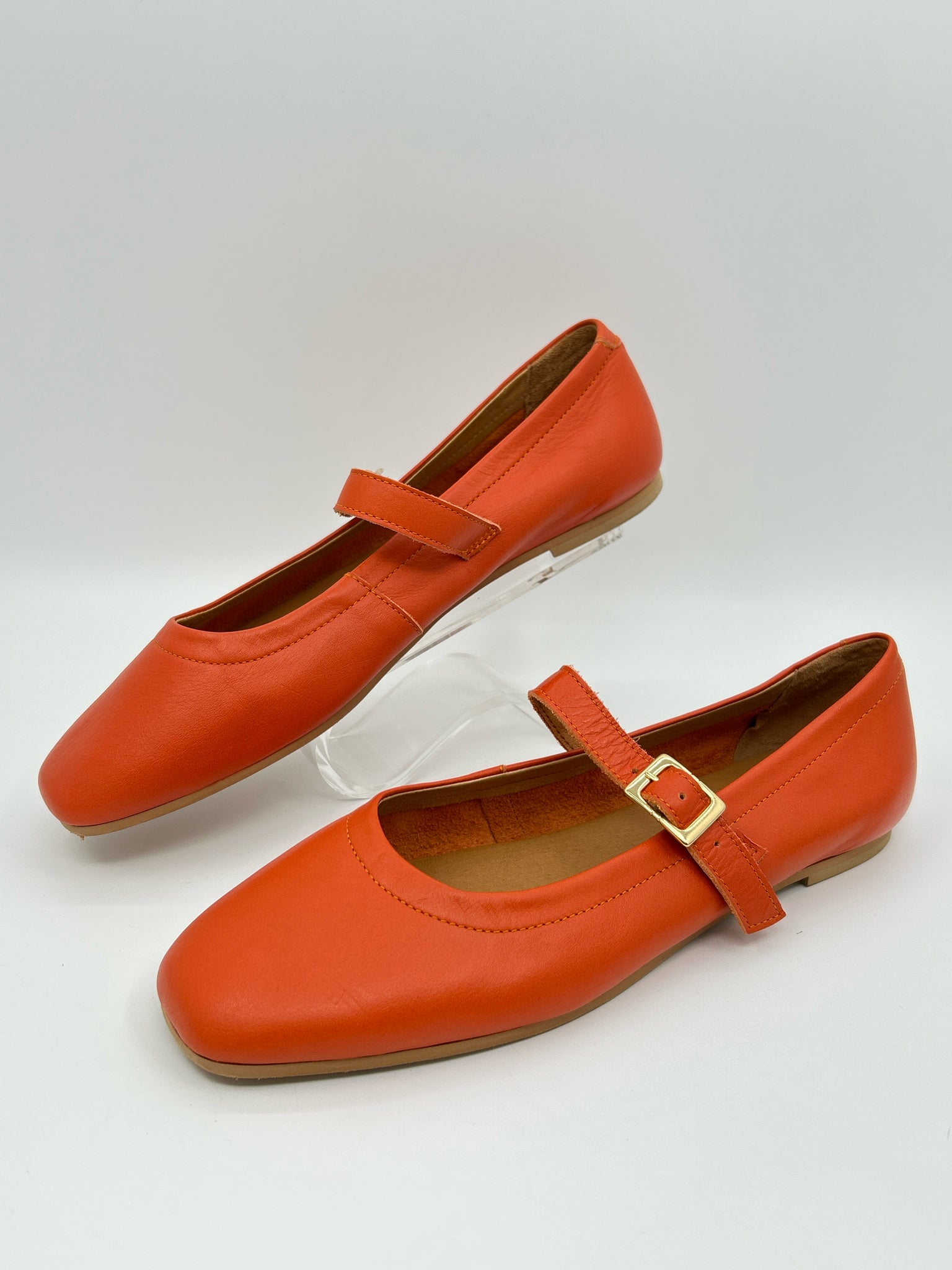 FILIPE SHOES Size 41 Orange Women Flats