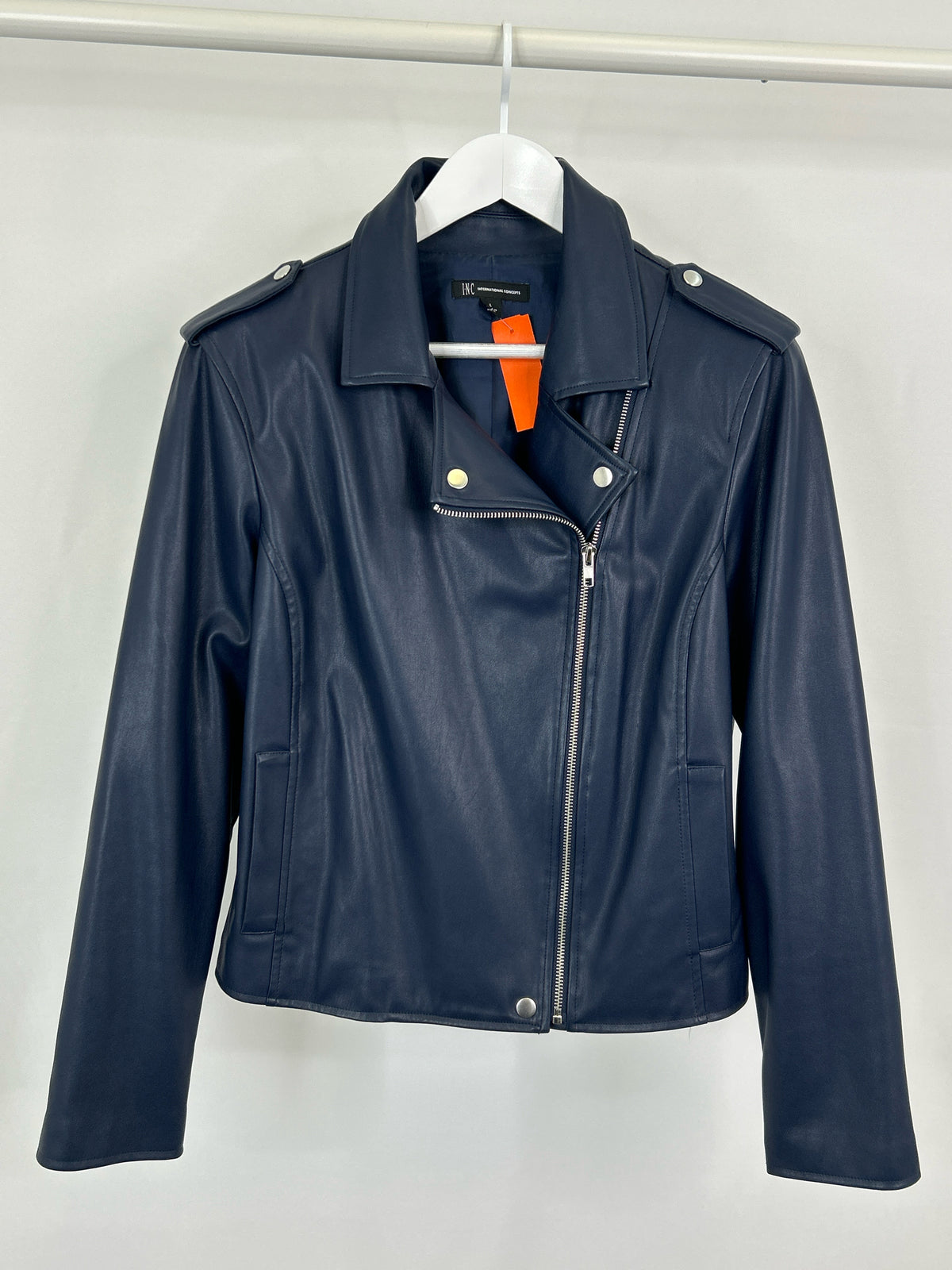 INC Size L Navy Women Jacket