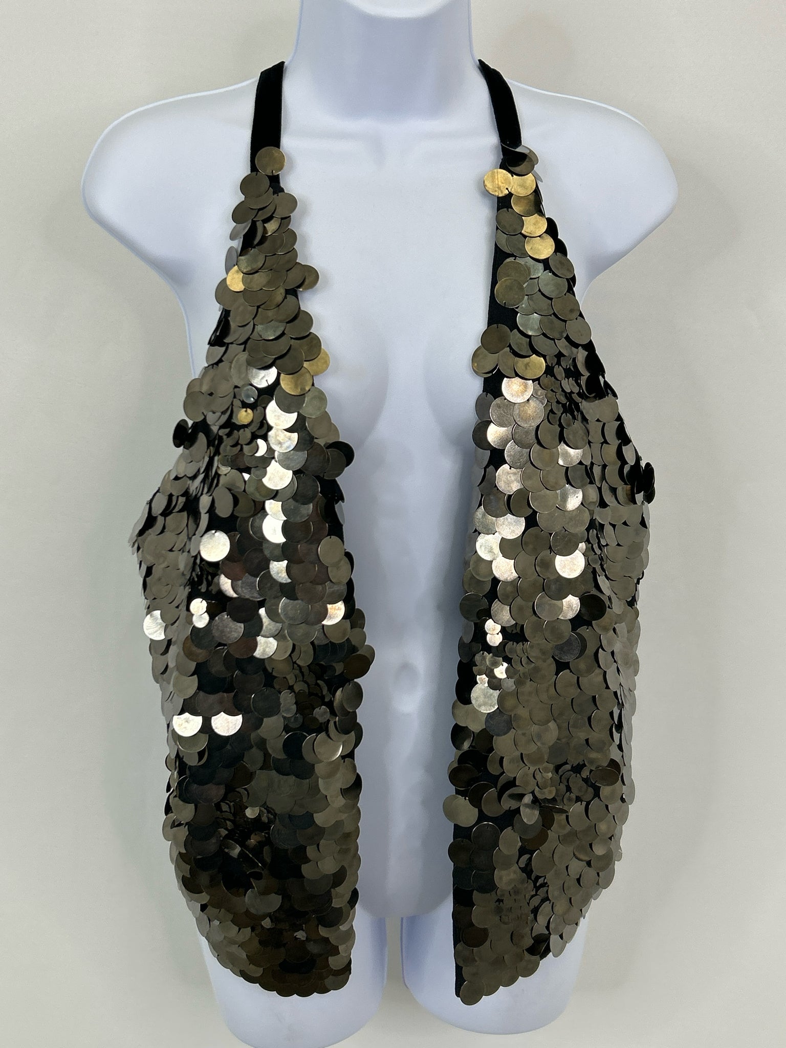 WE THE FREE Size M Silver and Black Women Vest