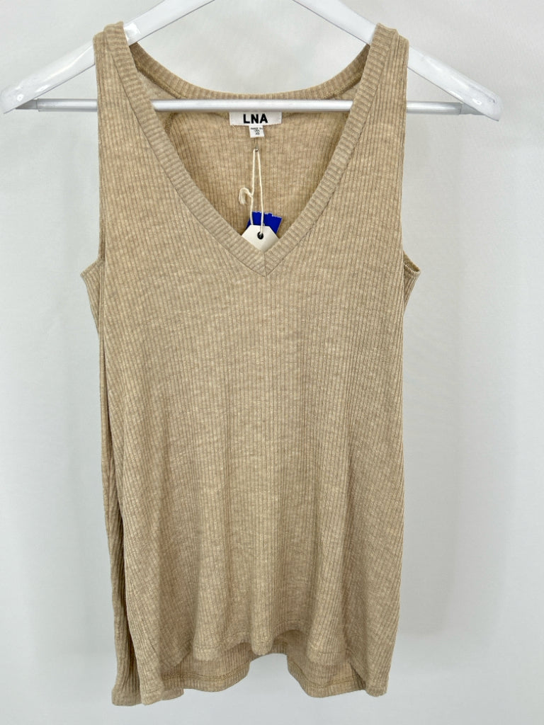 LNA Women Size XS Beige Top NWT