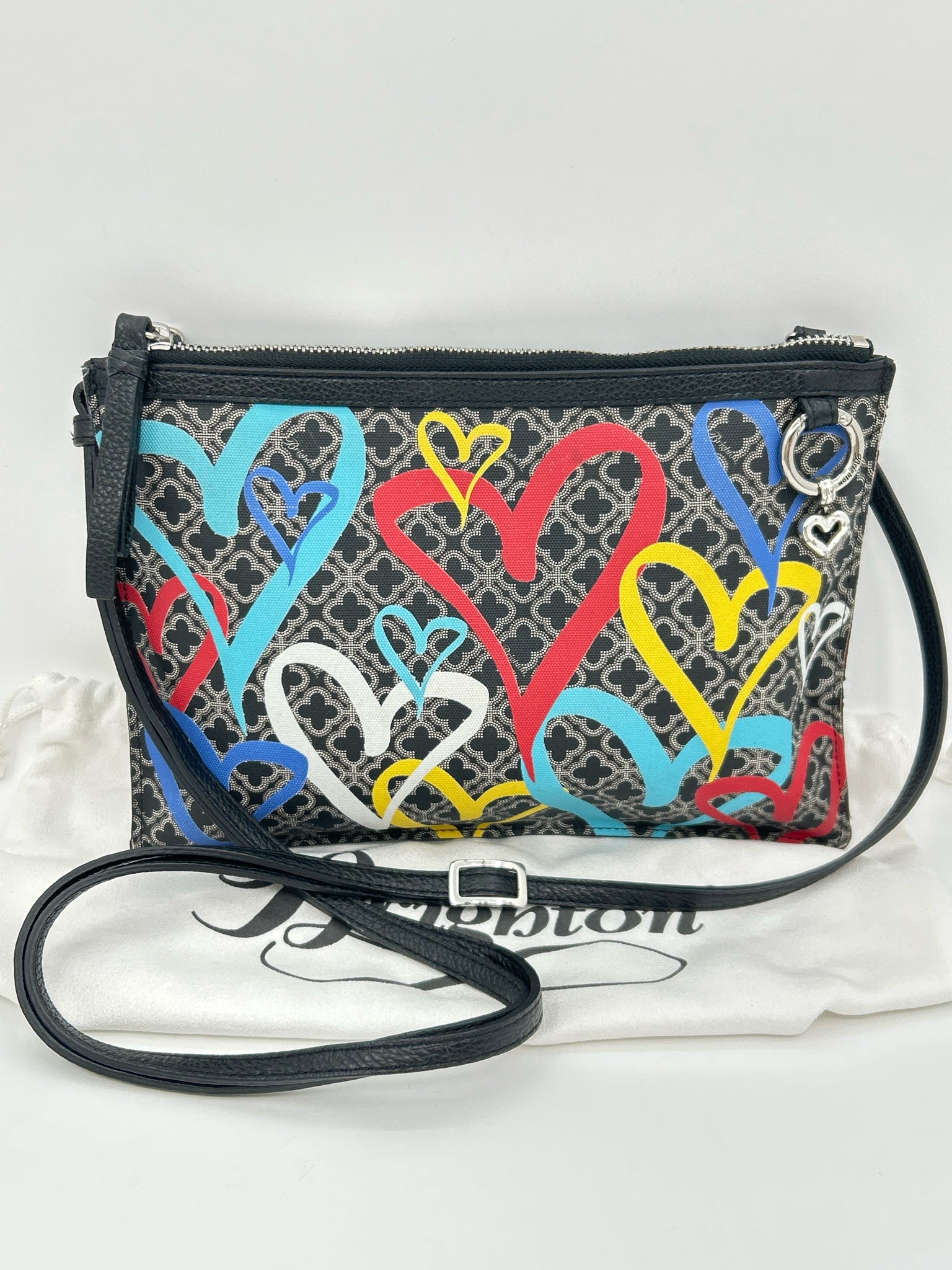 BRIGHTON Black Print Women Purse