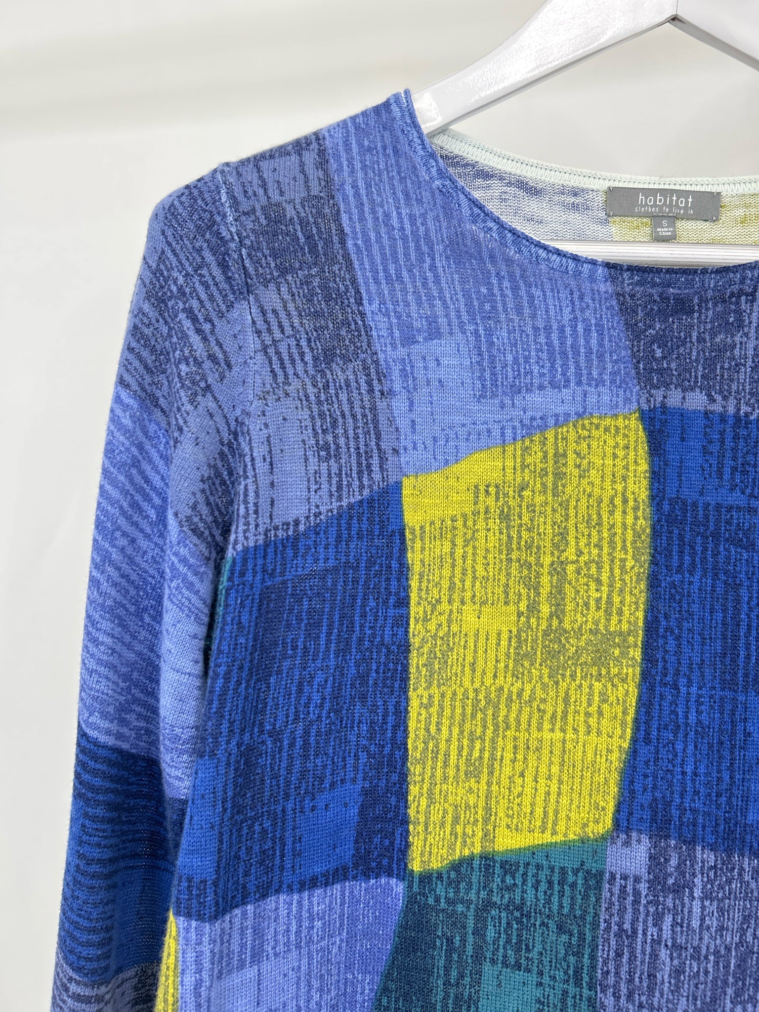 HABITAT Size S Blue Print Women Top