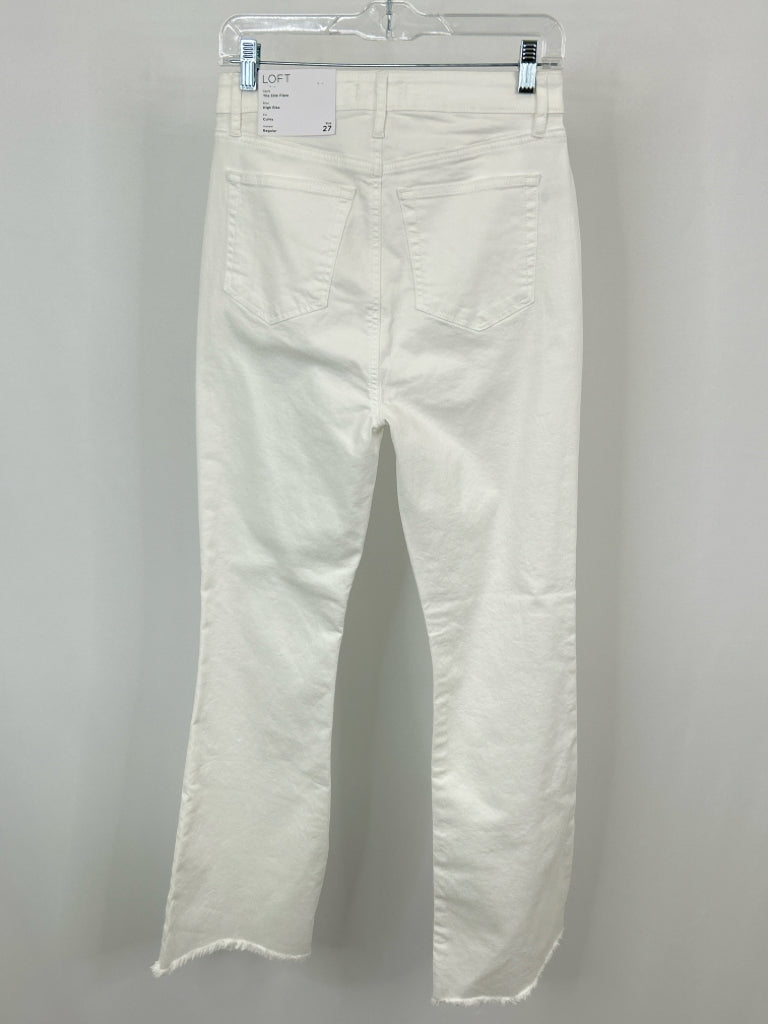 LOFT Size 27/4 White Jeans NWT