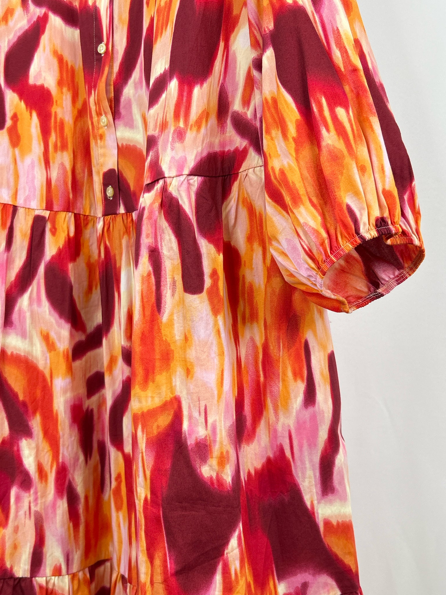 MAEVE Size 3X Red Print Women Dress