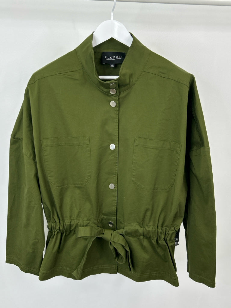 ELOQUII Women Size 24 OLIVE Jacket