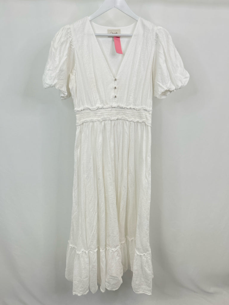 CLEOBELLA Women Size L White Dress