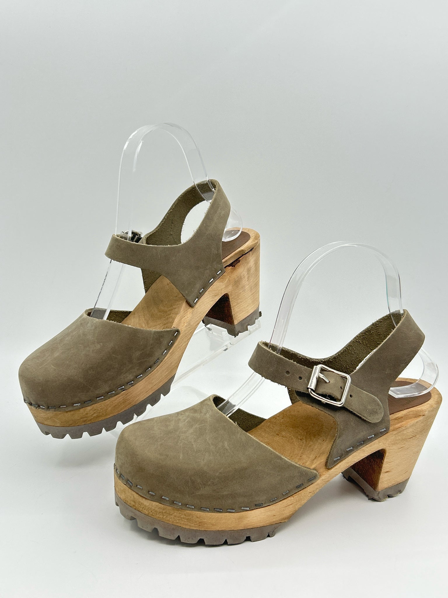 MIA Size 38 KHAKI Women Clogs