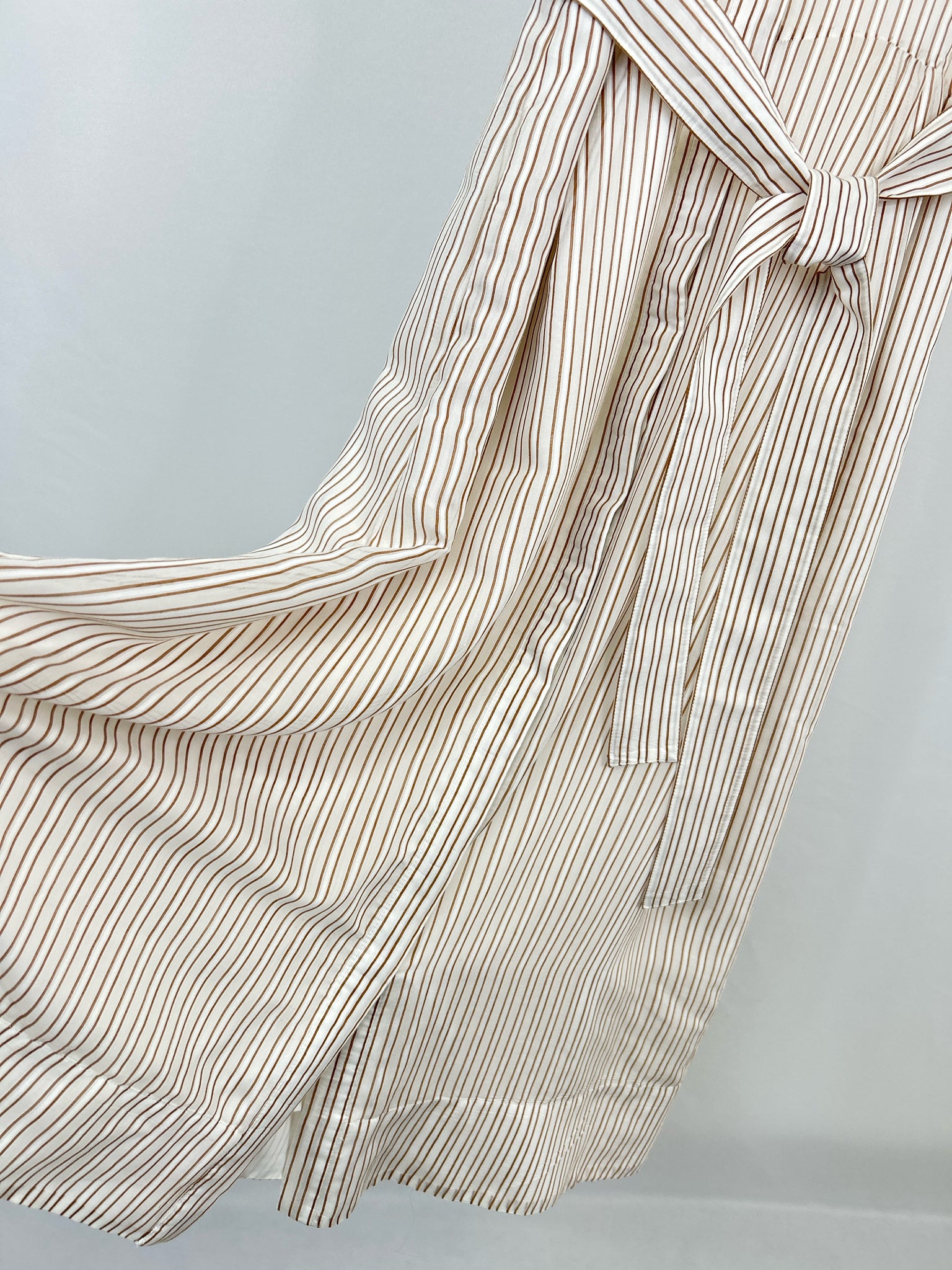 ANN TAYLOR Size M WHITE AND BROWN Women Dress