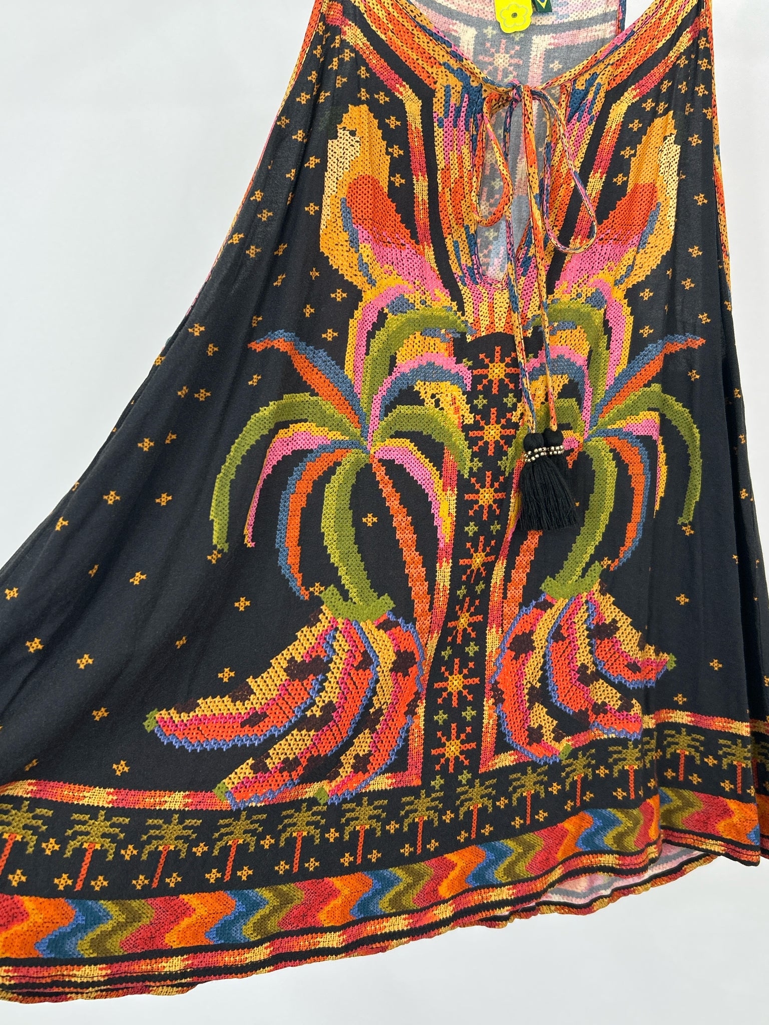 FARM RIO Size L Black Print Women Camisole