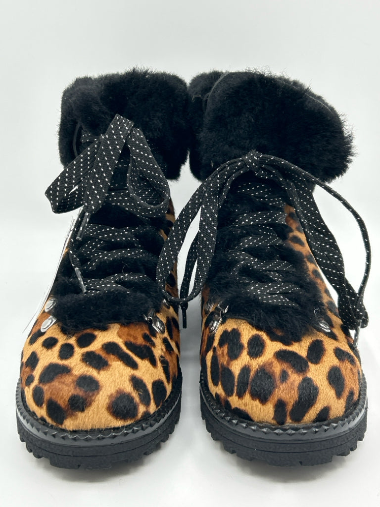 J CREW Women Size 7M Animal Print Booties NWT