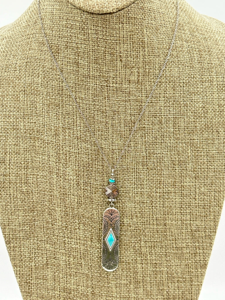 BRIGHTON SILVER AND TURQUOISE Necklace