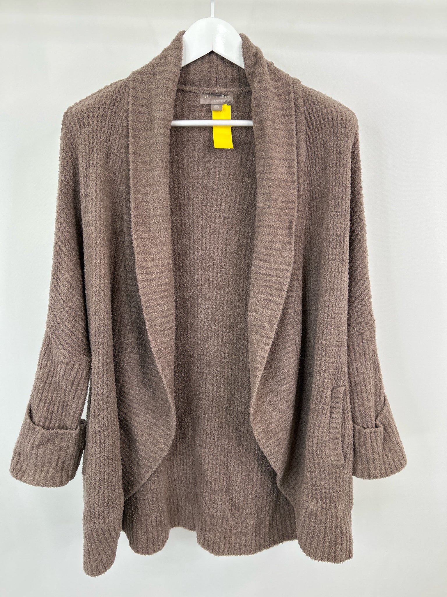 BAREFOOT DREAMS Size L/XL Taupe Women Cardigan