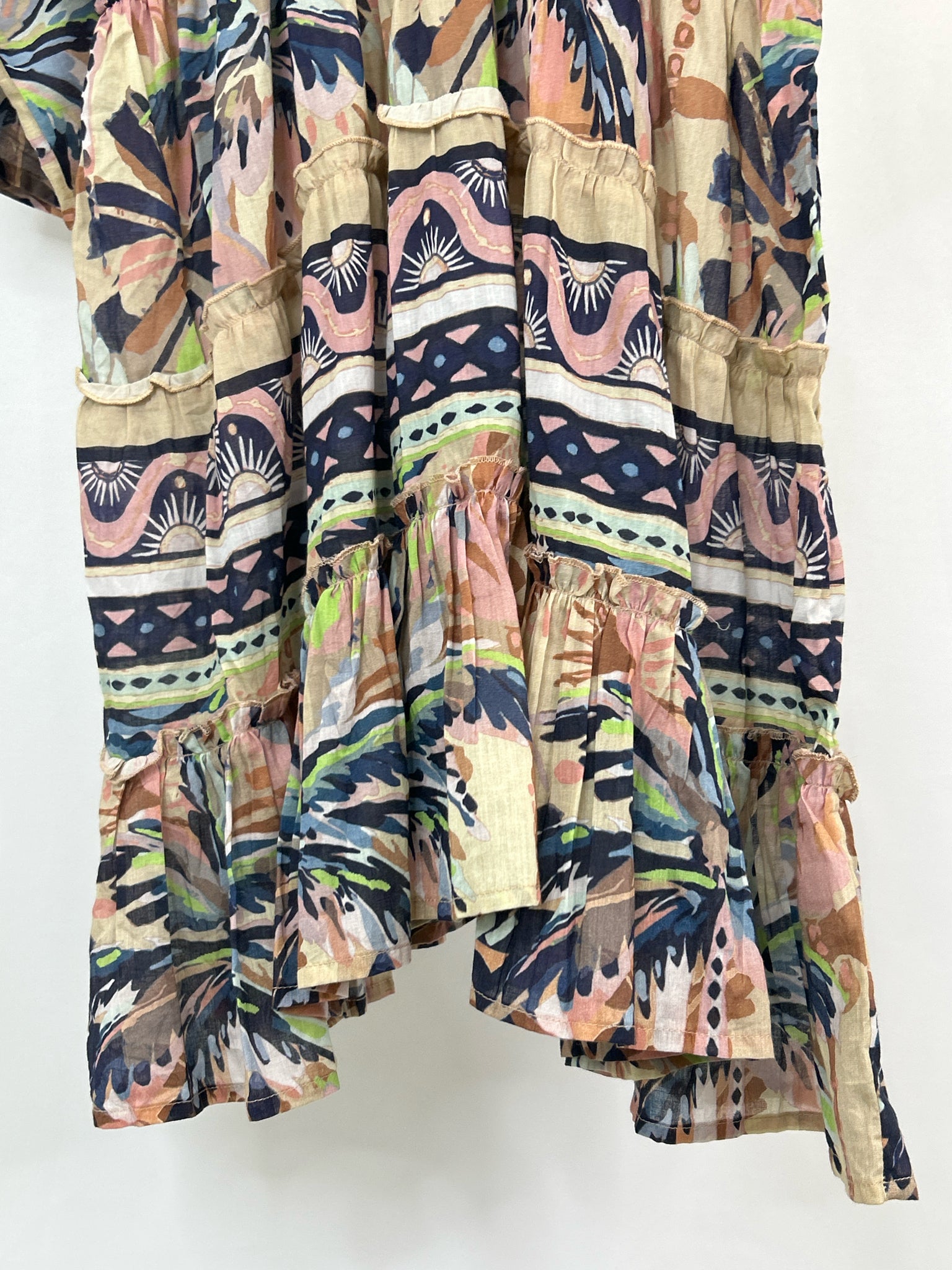 HAUTE HIPPIE Size XL BEIGE AND BROWN Women Dress