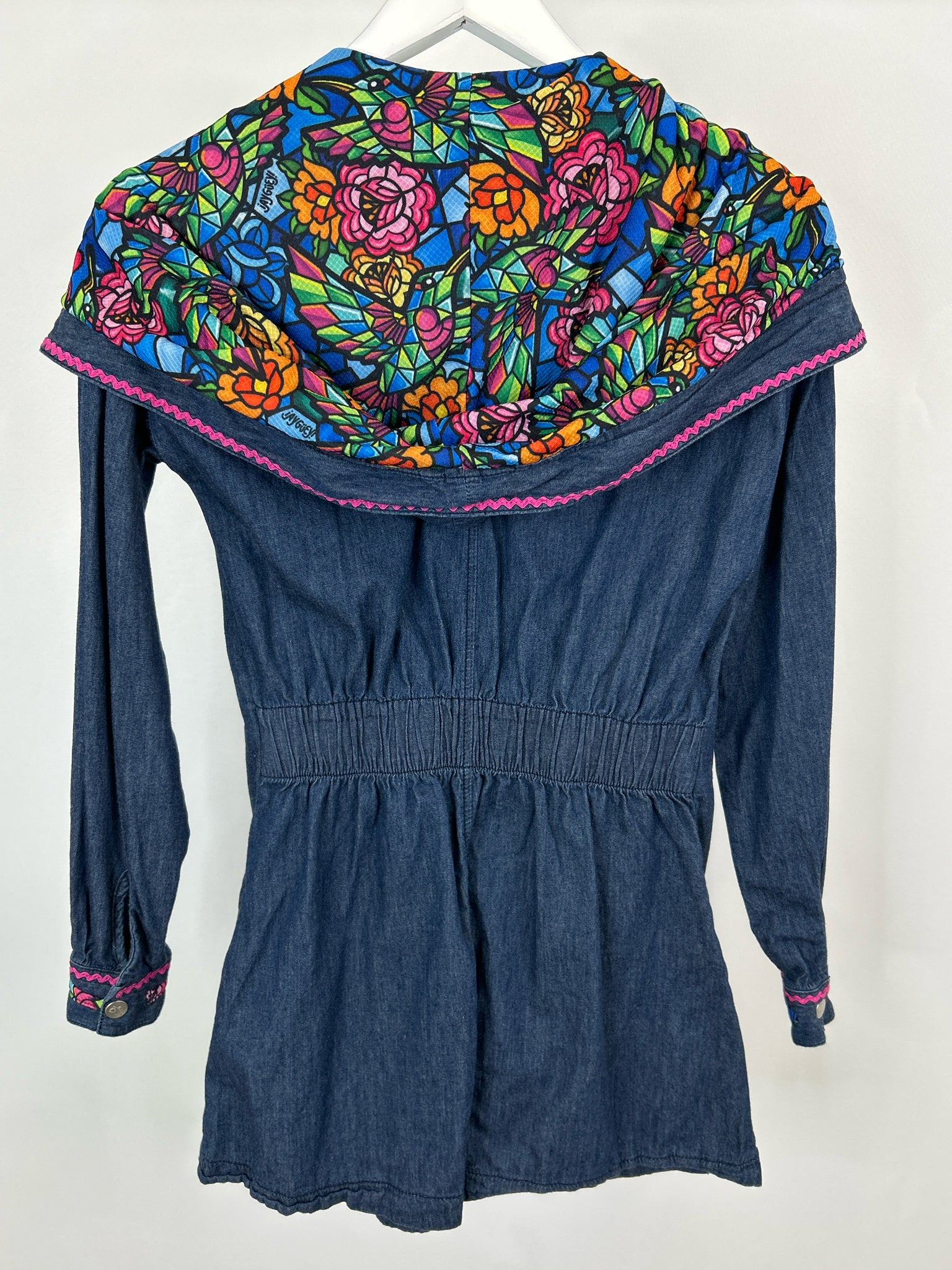 AY GUEY Size M BLUE DENIM Women Jacket