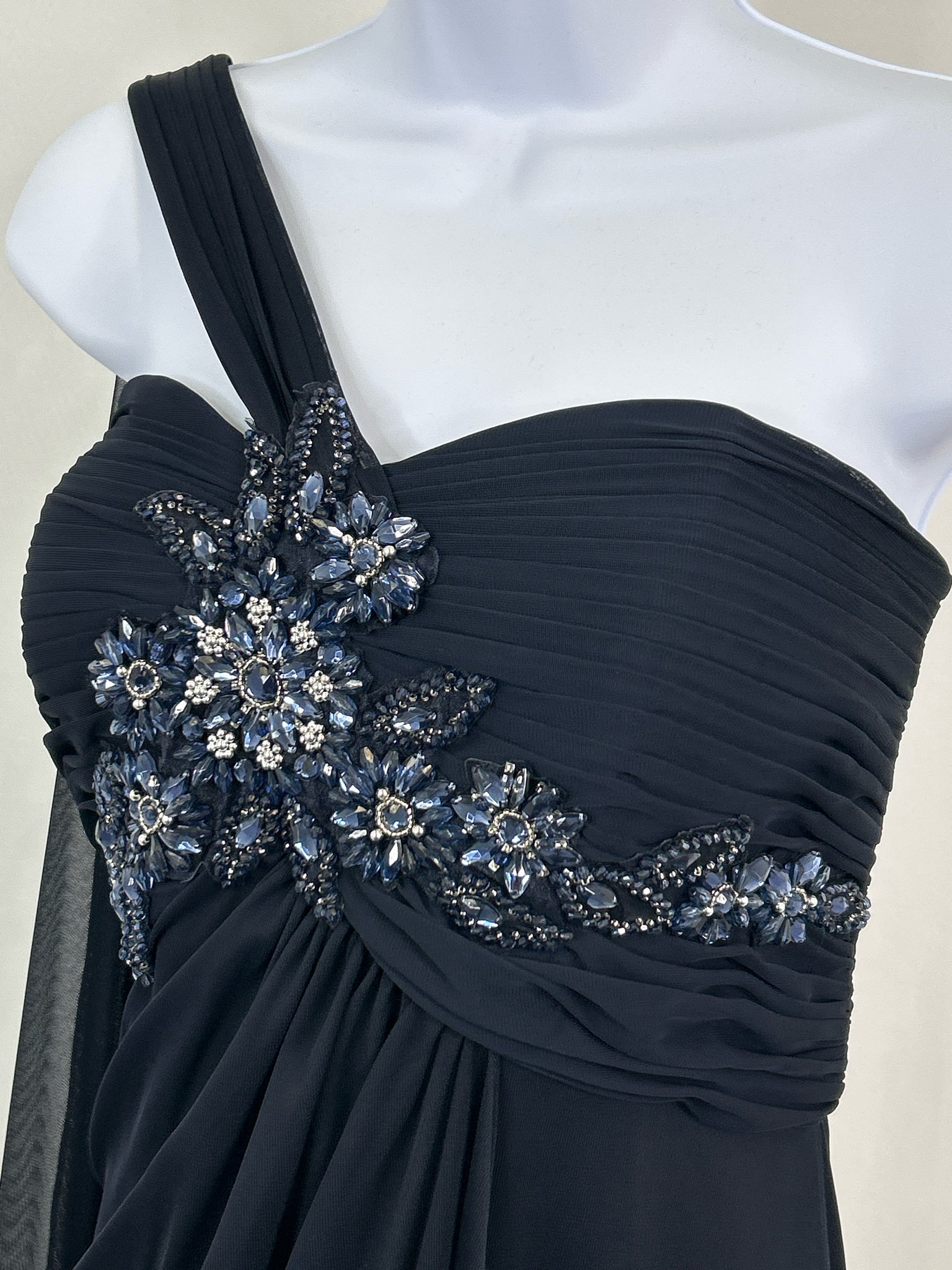 XSCAPE Size L Navy Women Dress