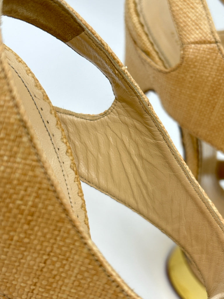 CHARLOTTE OLYMPIA Size 38 Natural Women's Sandal