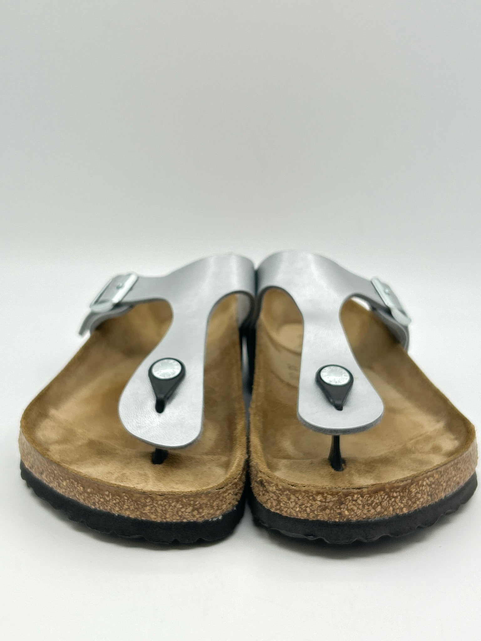 BIRKENSTOCK Size 39 Silver Women Sandal