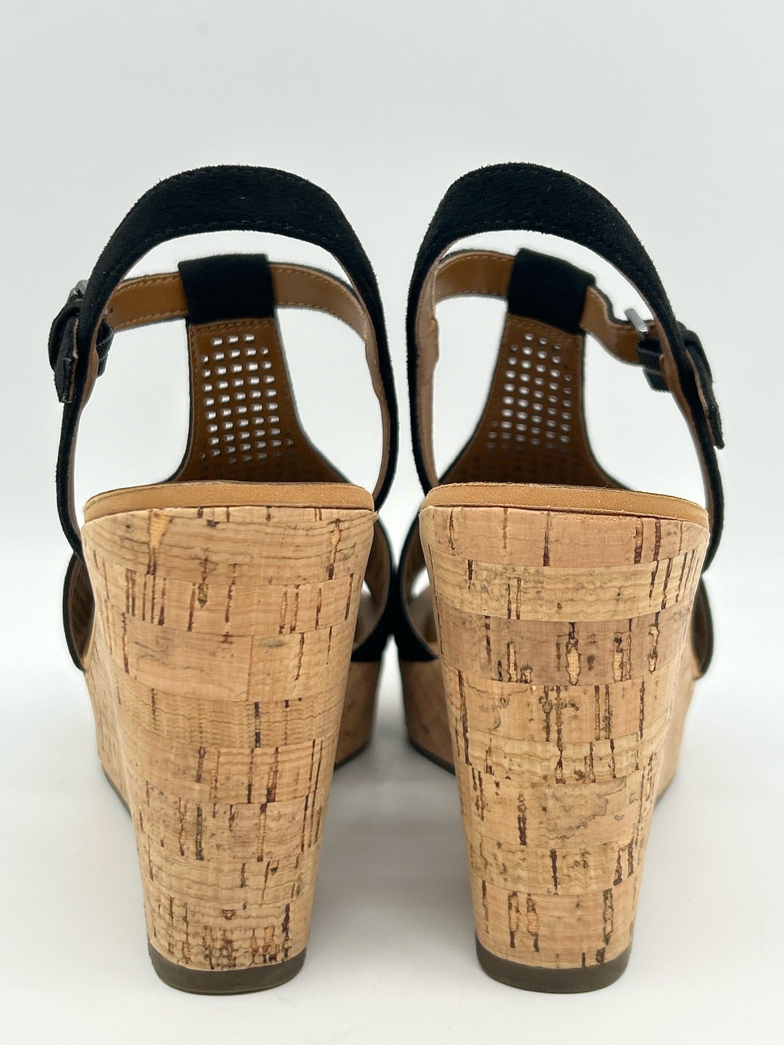 FRANCO SARTO Size 7M Black Women Sandal