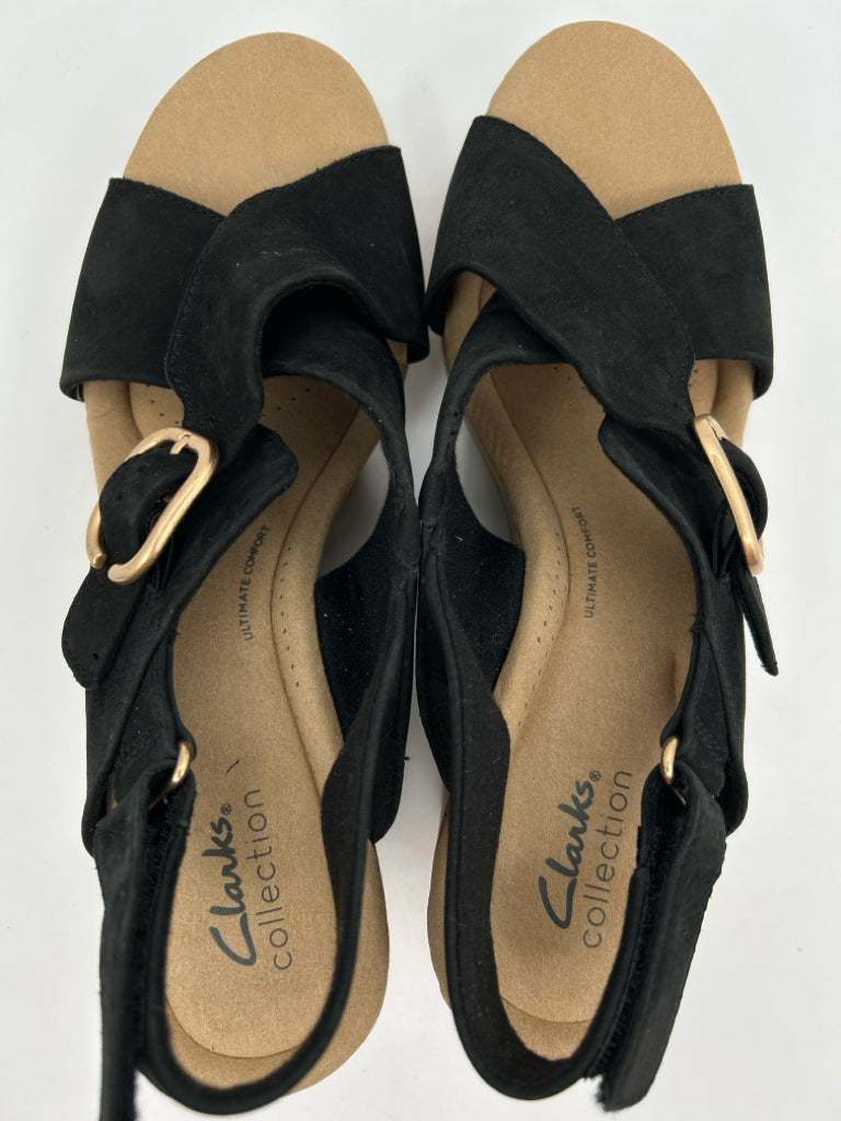 CLARKS COLLECTION Size 11 Black Women's Sandal