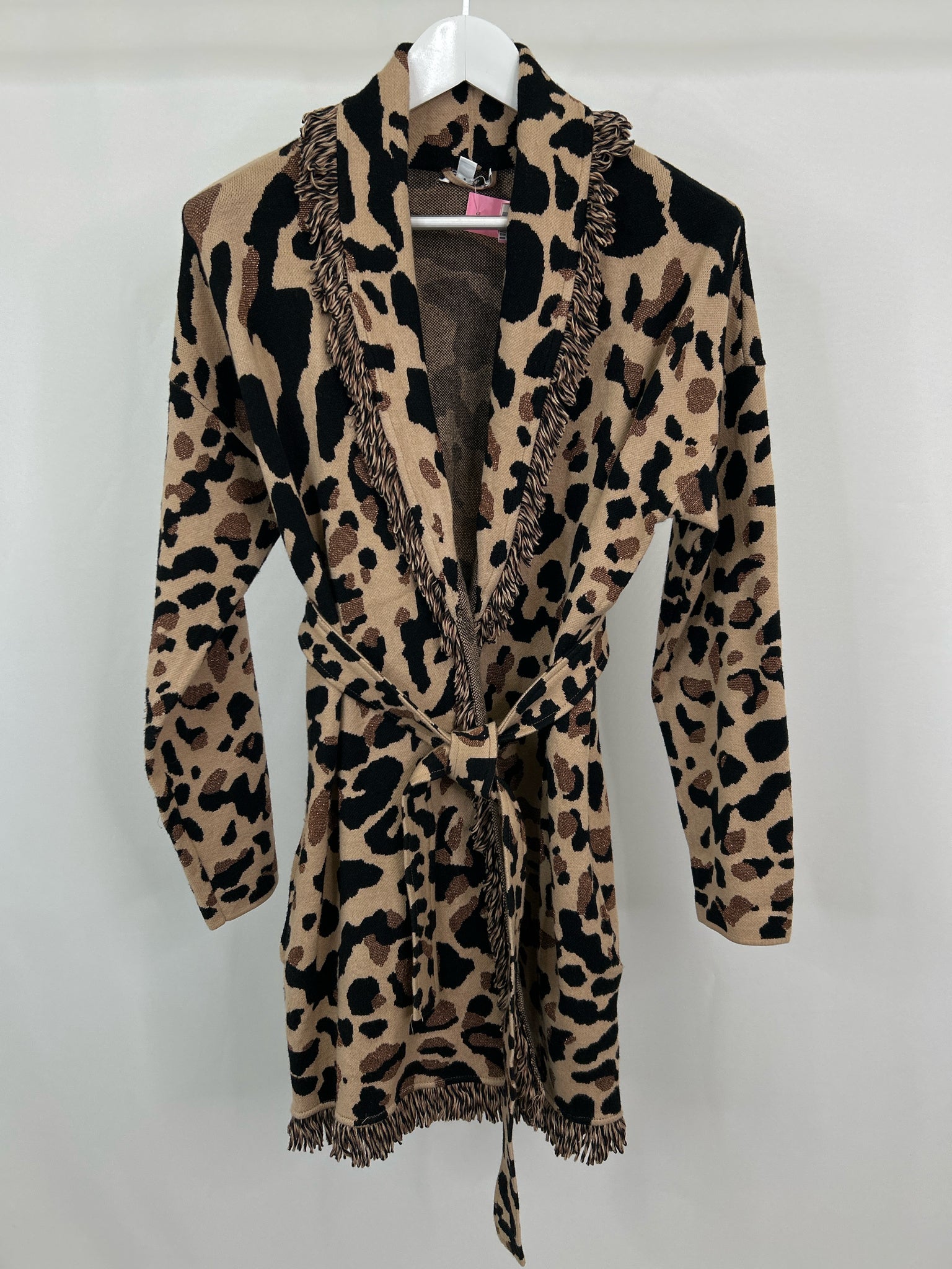 CHICO'S Size L BEIGE AND BLACK Women Cardigan