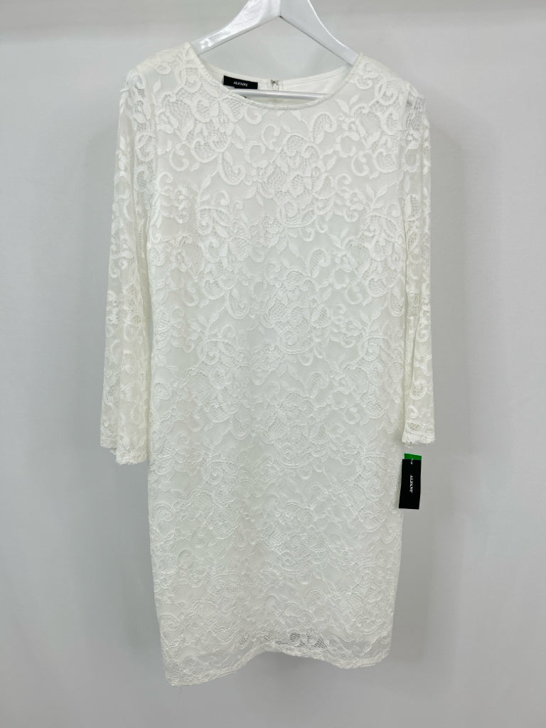 ALFANI Women Size 12 White Dress NWT