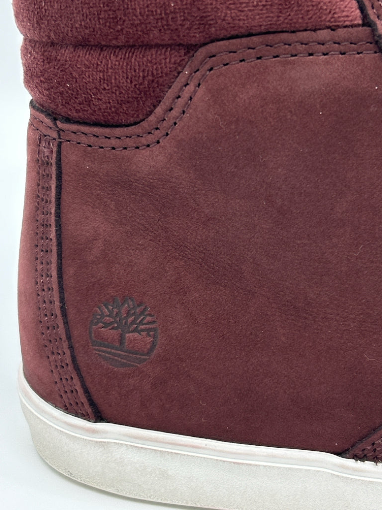 TIMBERLAND Women Size 7 Burgundy Booties