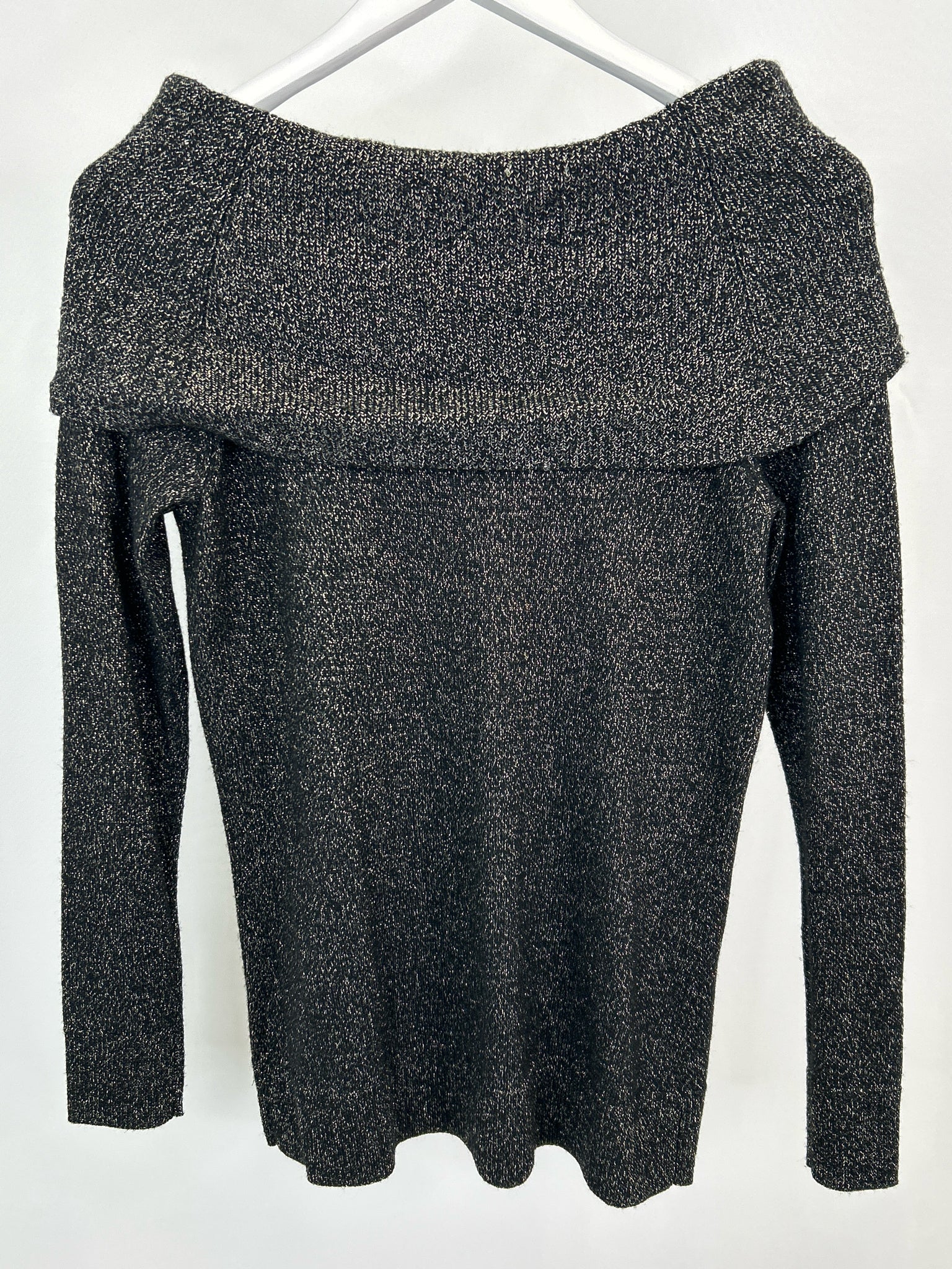 MICHAEL MICHAEL KORS Size S Black & Gold Women Sweater NWT