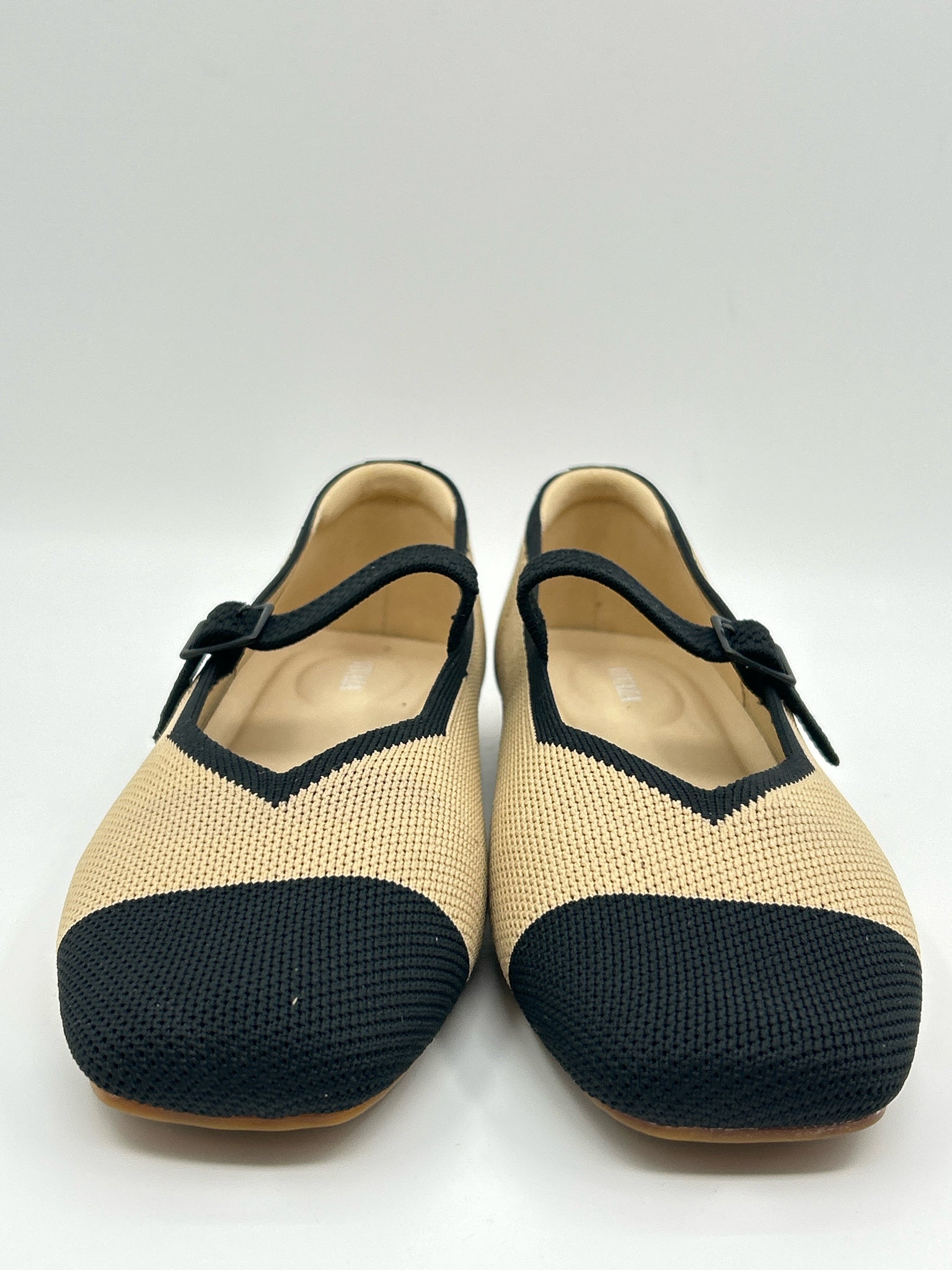 VIVAIA Size 9/9.5 Nude & Black Women Shoes