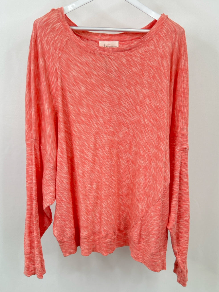 ANTHROPOLOGIE Women Size 2X Coral Top