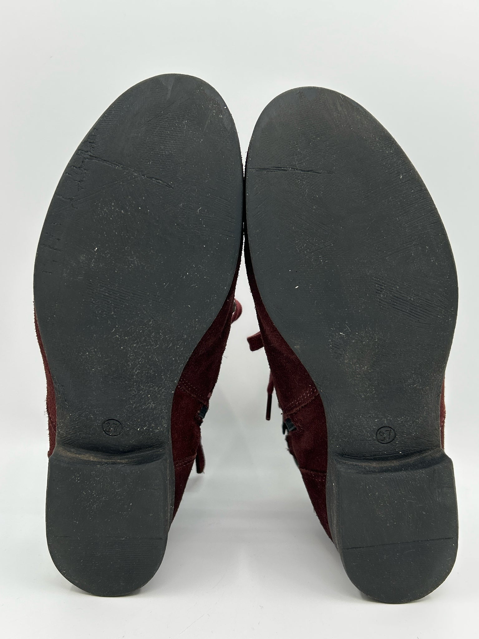 MIZ MOOZ Size 37 Burgundy Women Booties