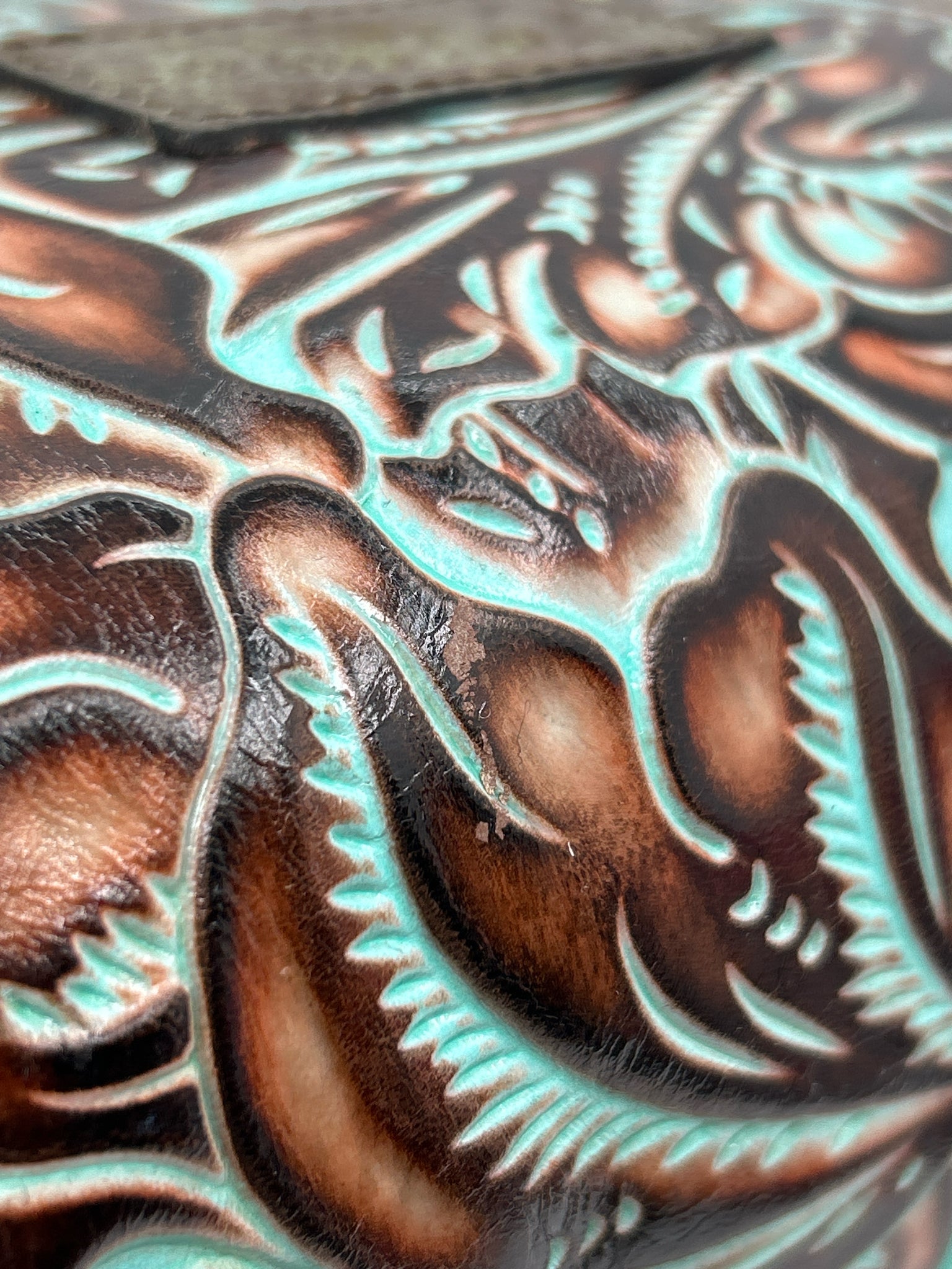 PATRICIA NASH Brown & Turquoise Women Tote